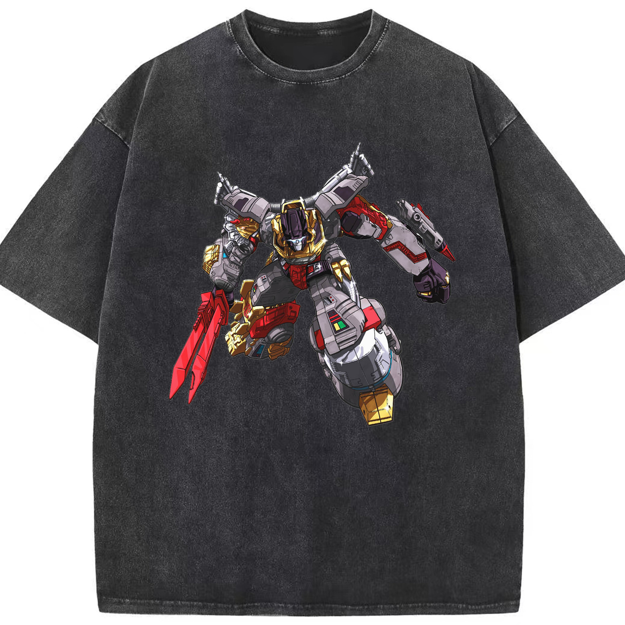 （画像用）  綿100% ヴィンテージ風 半袖Tシャツ（フロントプリント）