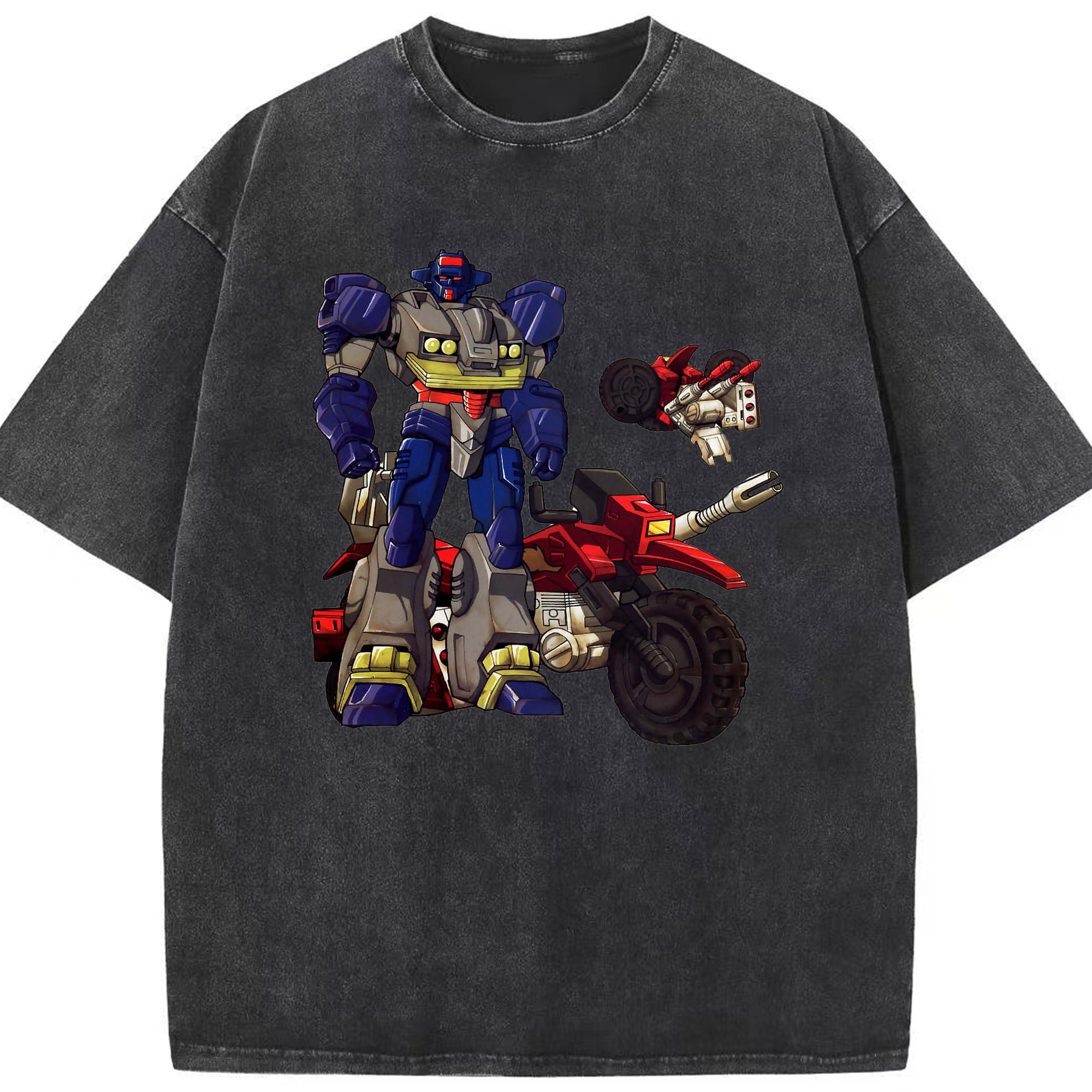 （画像用）  綿100% ヴィンテージ風 半袖Tシャツ（フロントプリント）