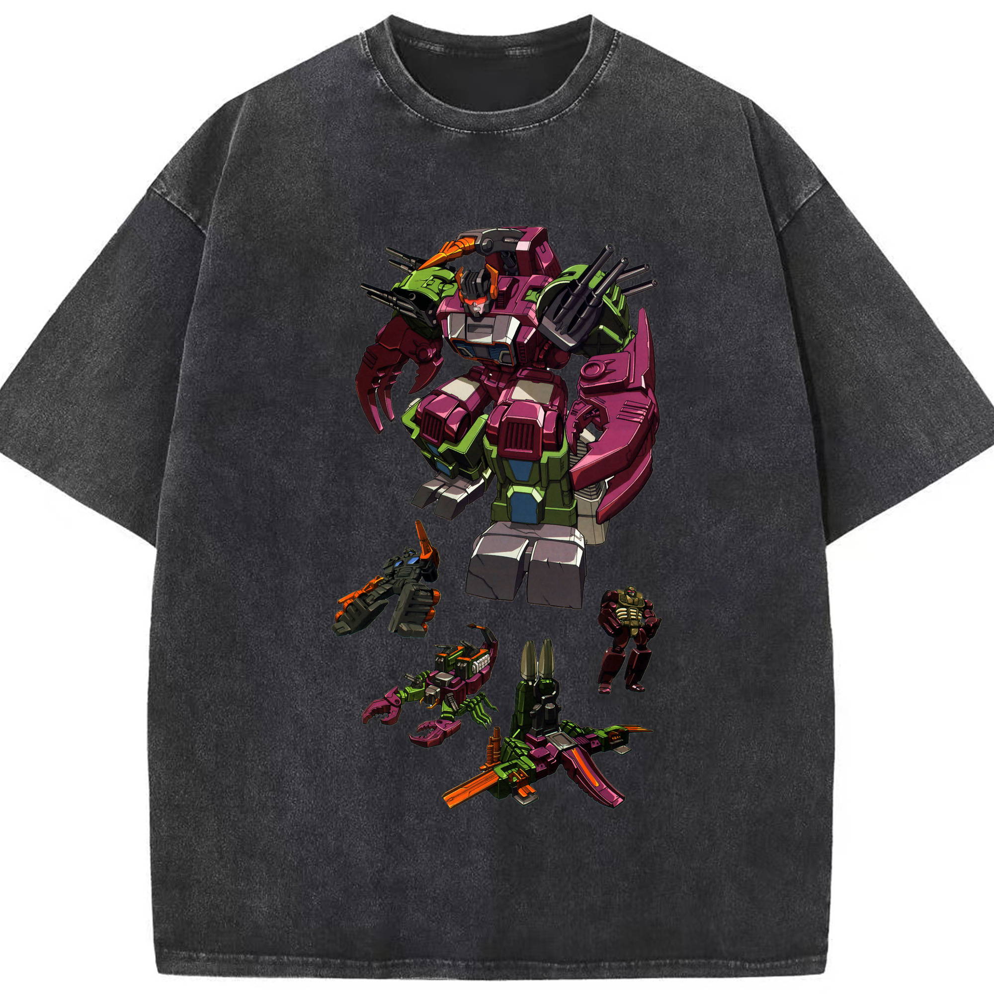 （画像用）  綿100% ヴィンテージ風 半袖Tシャツ（フロントプリント）