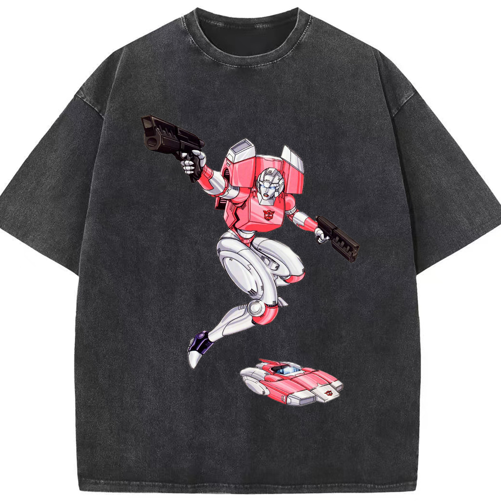 （画像用）  綿100% ヴィンテージ風 半袖Tシャツ（フロントプリント）