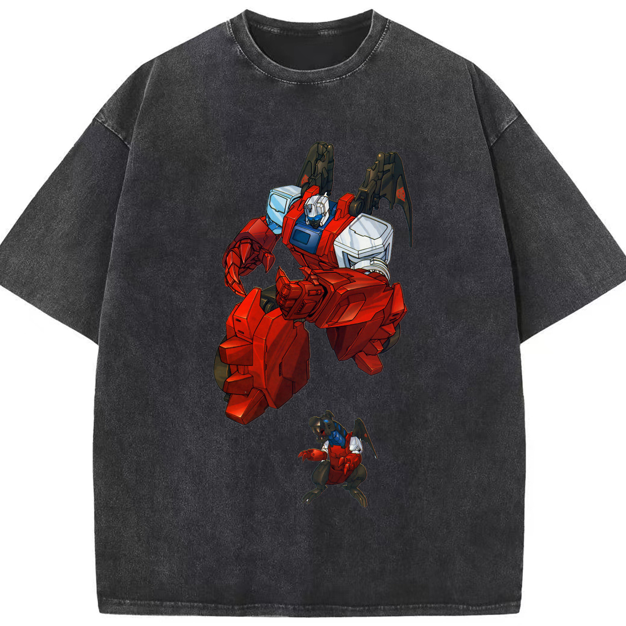 （画像用）  綿100% ヴィンテージ風 半袖Tシャツ（フロントプリント）