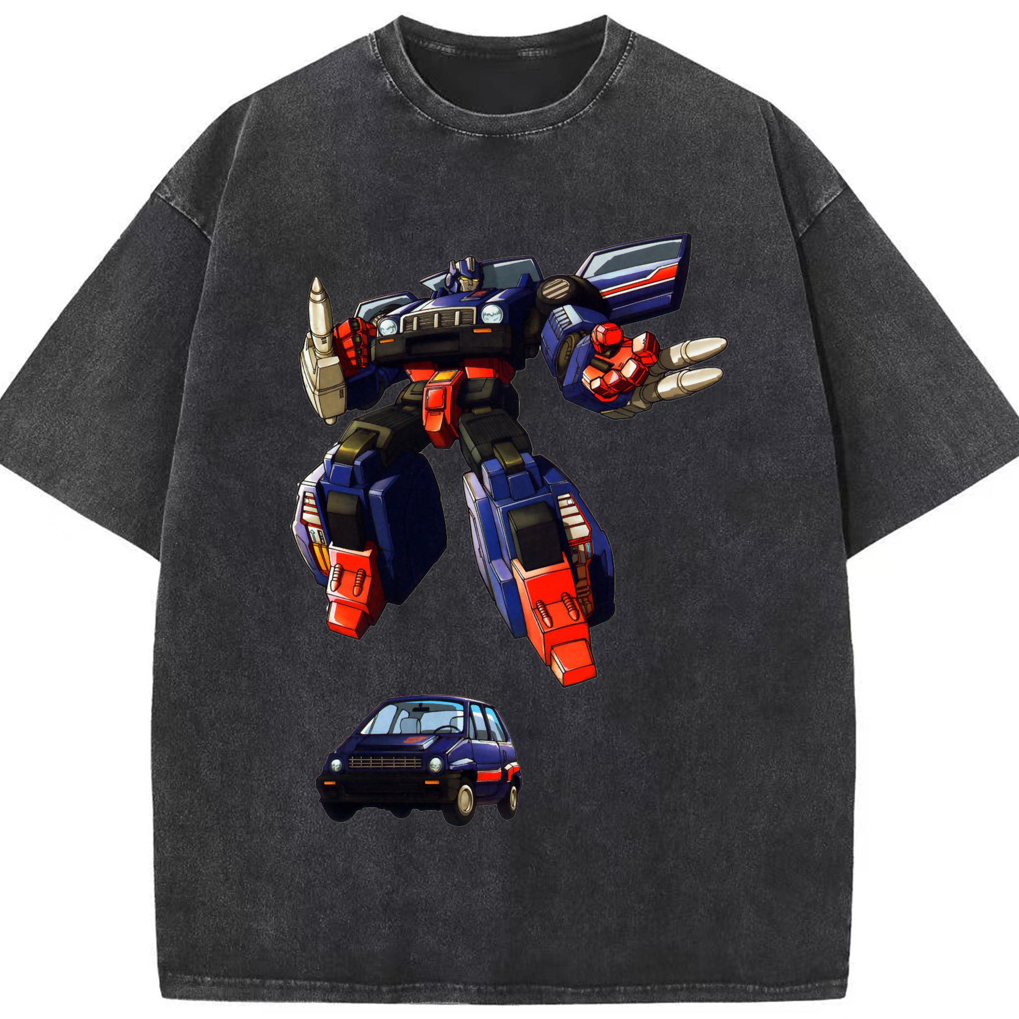 （画像用）  綿100% ヴィンテージ風 半袖Tシャツ（フロントプリント）
