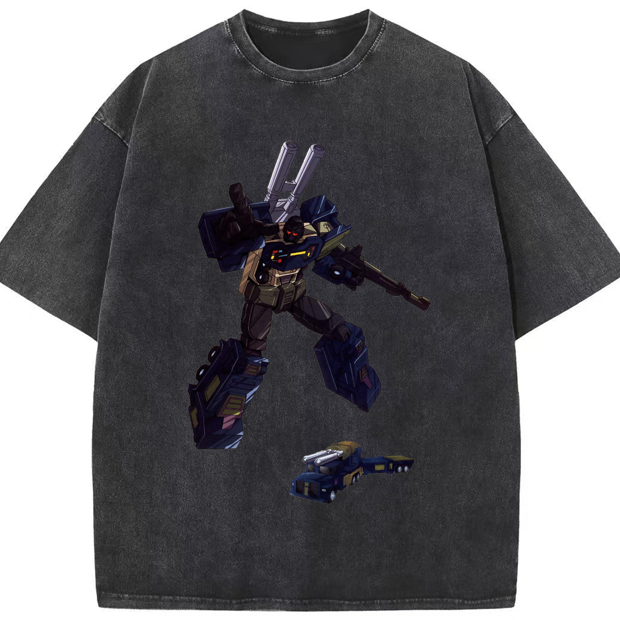 （画像用）  綿100% ヴィンテージ風 半袖Tシャツ（フロントプリント）