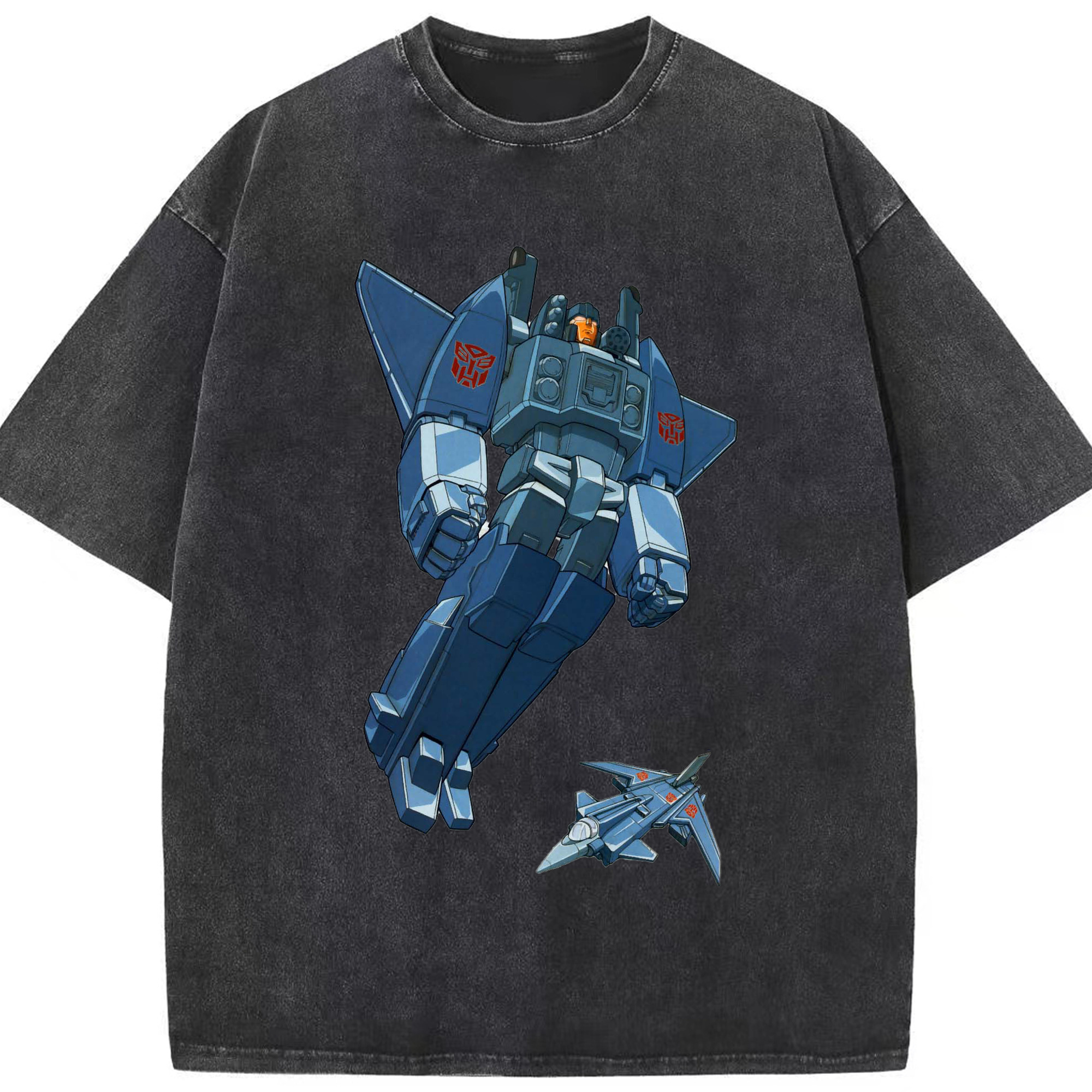 （画像用）  綿100% ヴィンテージ風 半袖Tシャツ（フロントプリント）