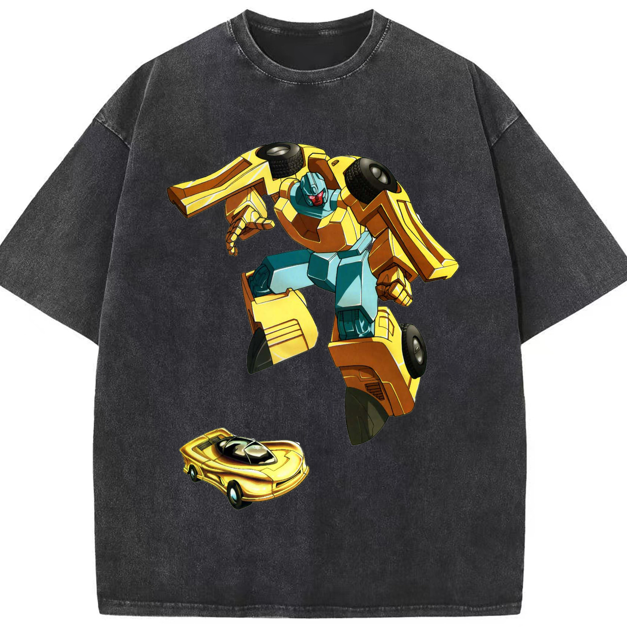（画像用）  綿100% ヴィンテージ風 半袖Tシャツ（フロントプリント）