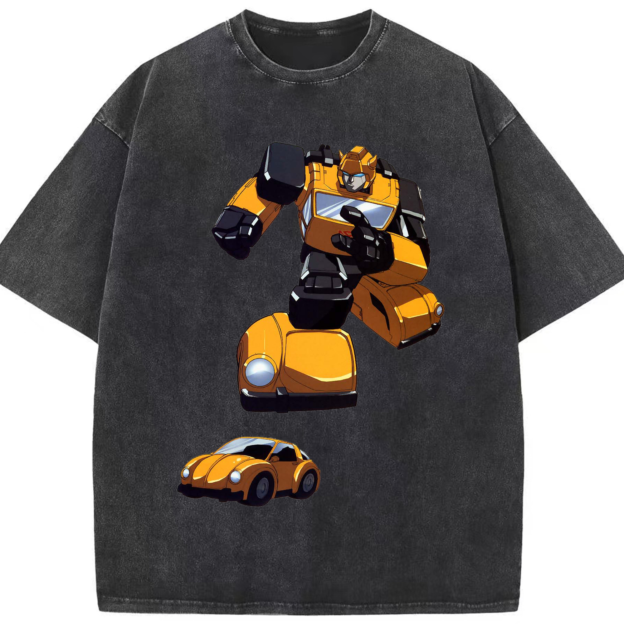 （画像用）  綿100% ヴィンテージ風 半袖Tシャツ（フロントプリント）