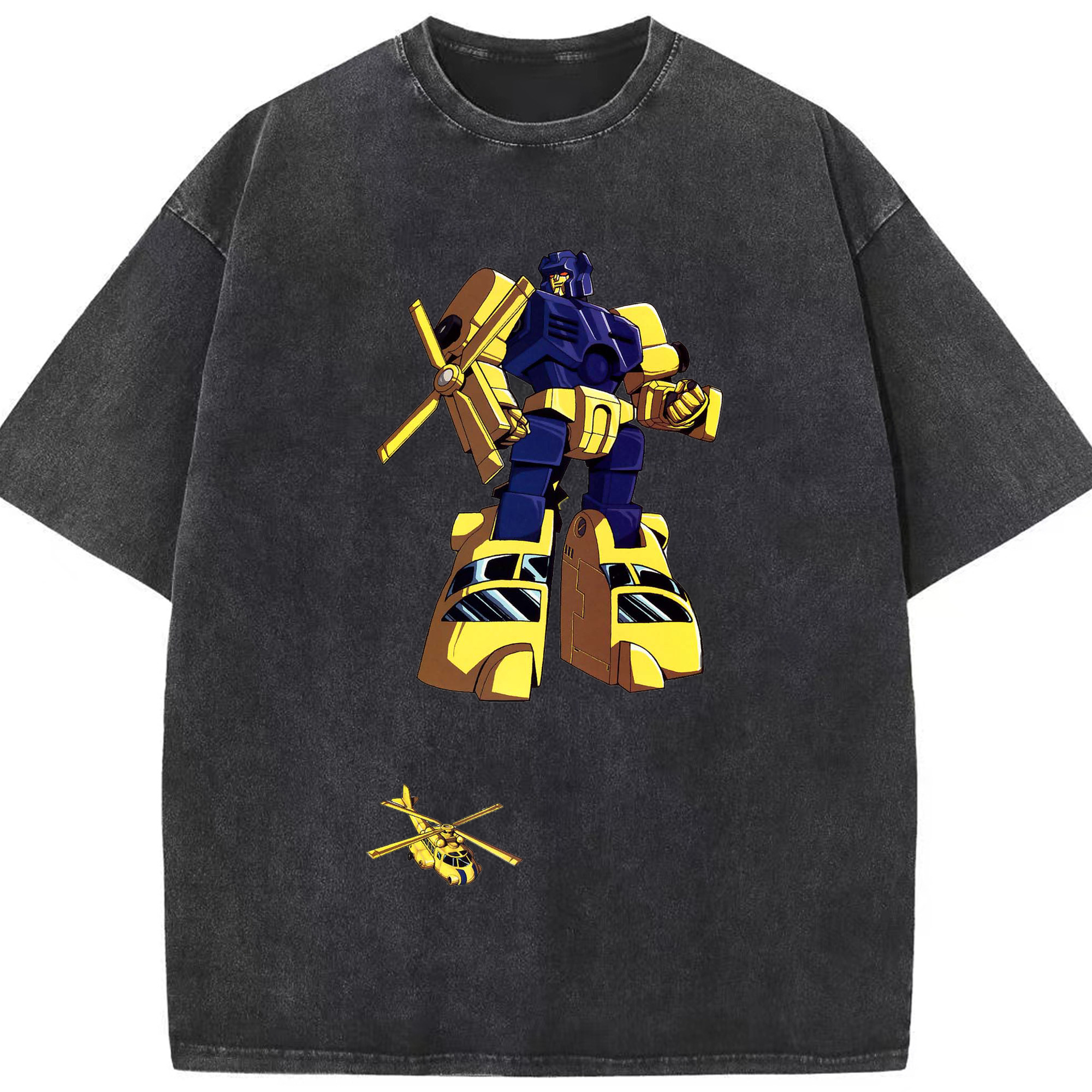 （画像用）  綿100% ヴィンテージ風 半袖Tシャツ（フロントプリント）