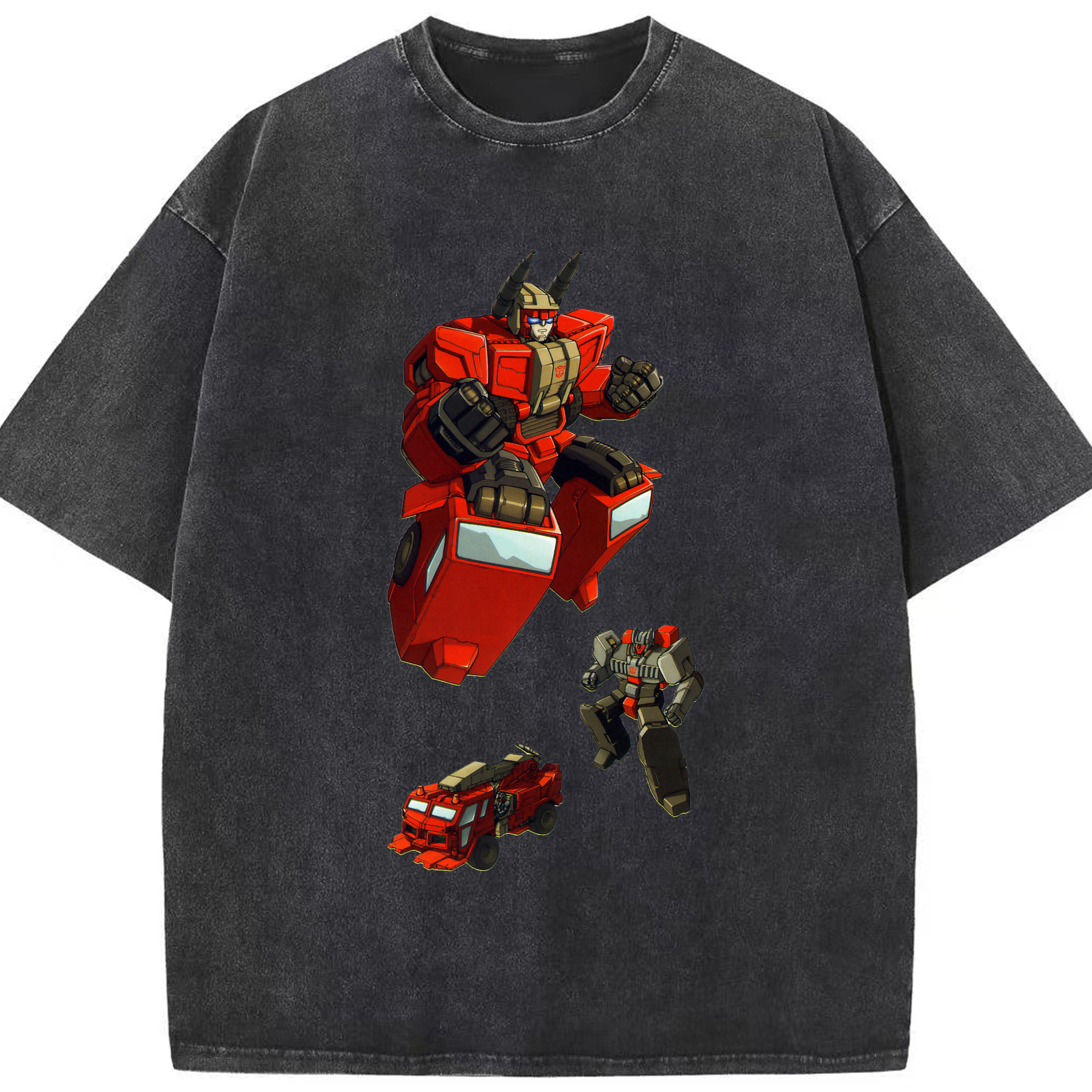 （画像用）  綿100% ヴィンテージ風 半袖Tシャツ（フロントプリント）
