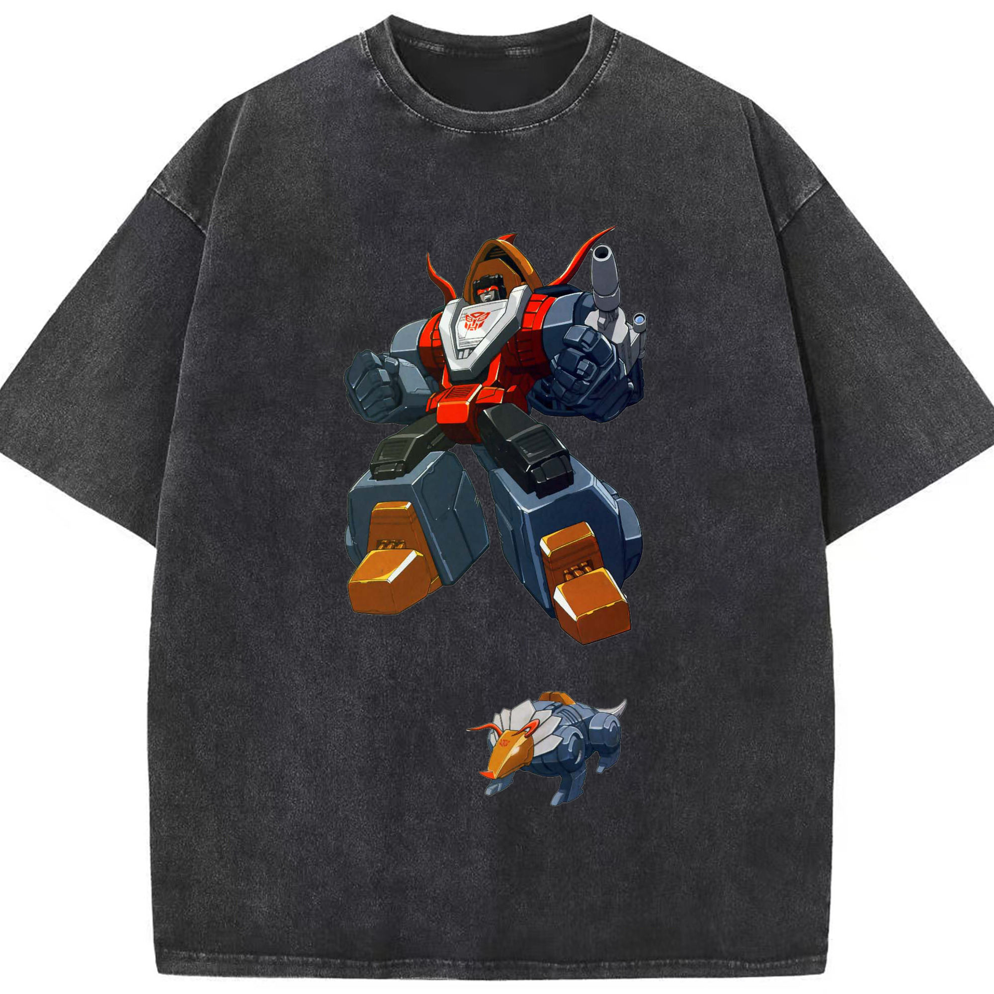 （画像用）  綿100% ヴィンテージ風 半袖Tシャツ（フロントプリント）
