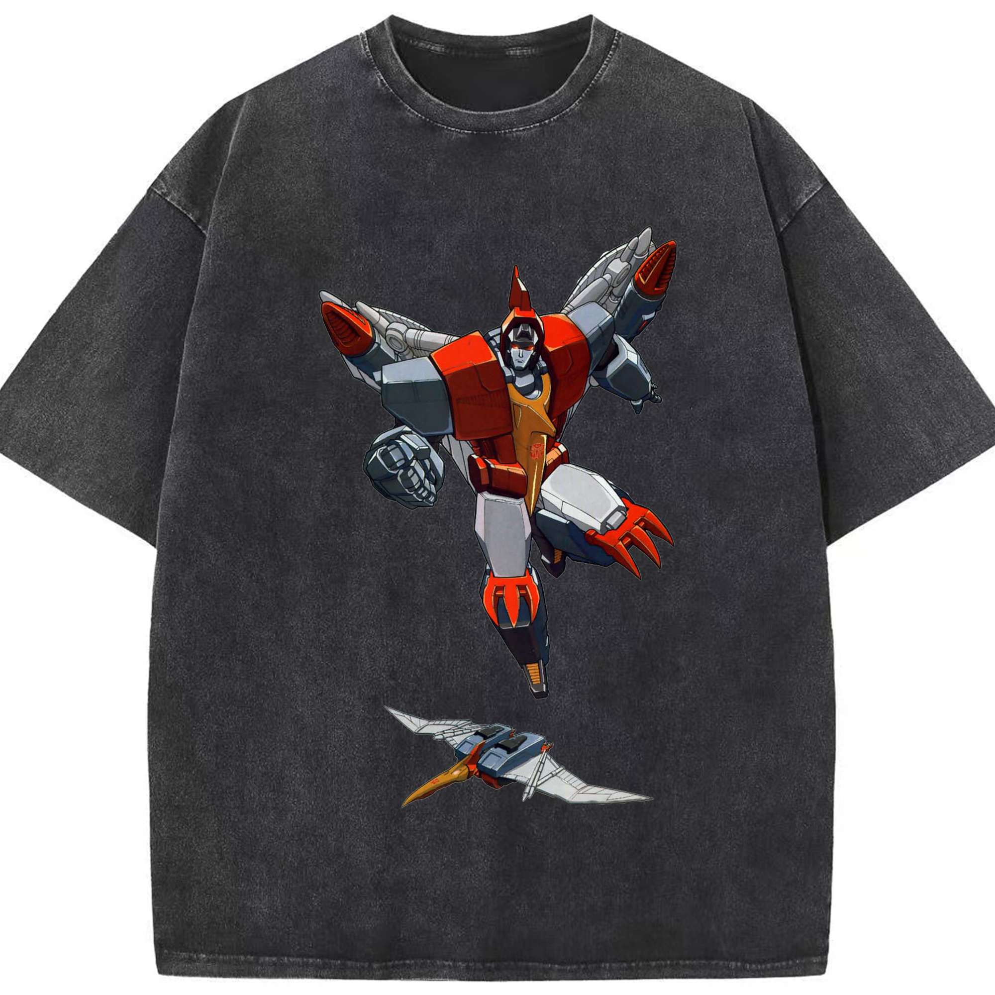 （画像用）  綿100% ヴィンテージ風 半袖Tシャツ（フロントプリント）