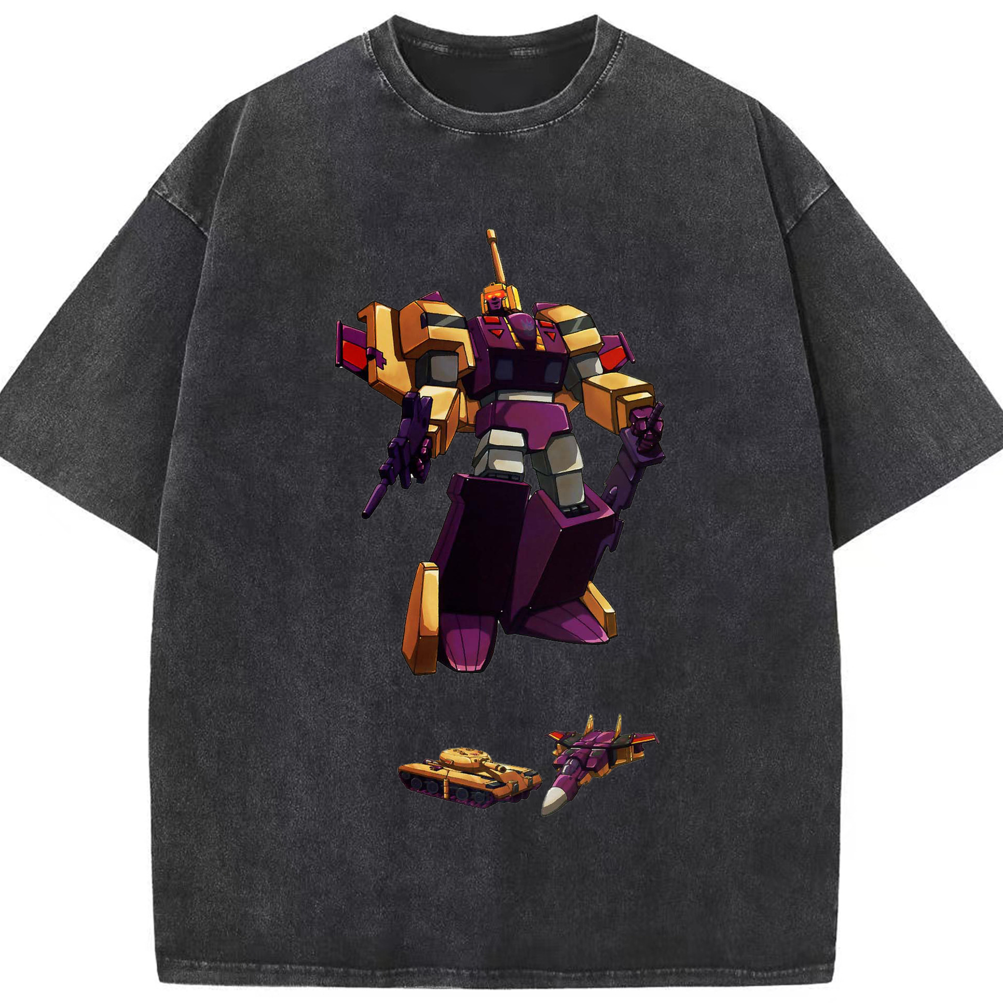（画像用）  綿100% ヴィンテージ風 半袖Tシャツ（フロントプリント）