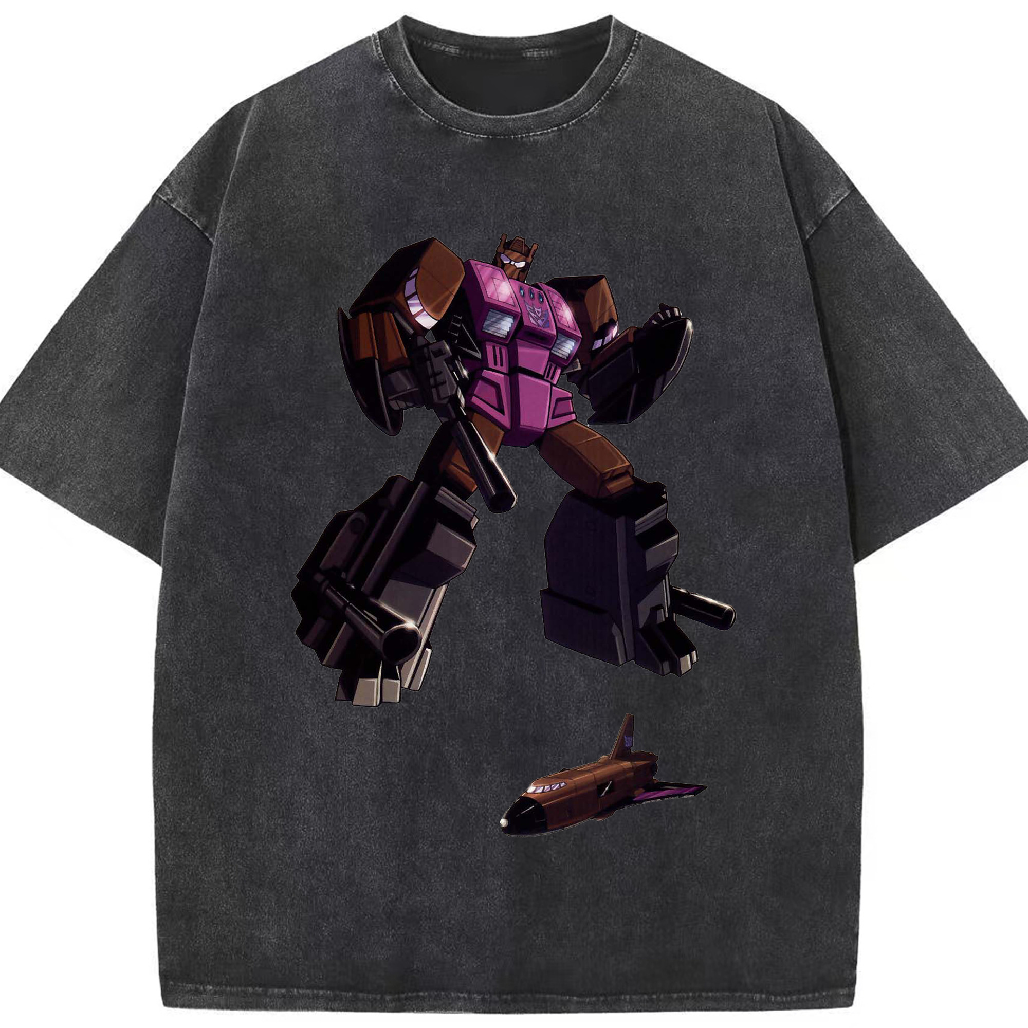 （画像用）  綿100% ヴィンテージ風 半袖Tシャツ（フロントプリント）