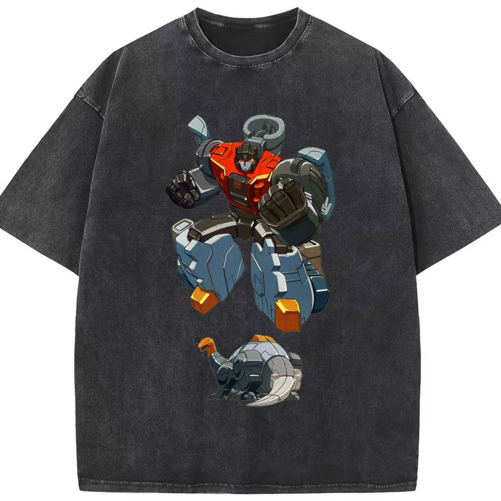 （画像用）  綿100% ヴィンテージ風 半袖Tシャツ（フロントプリント）