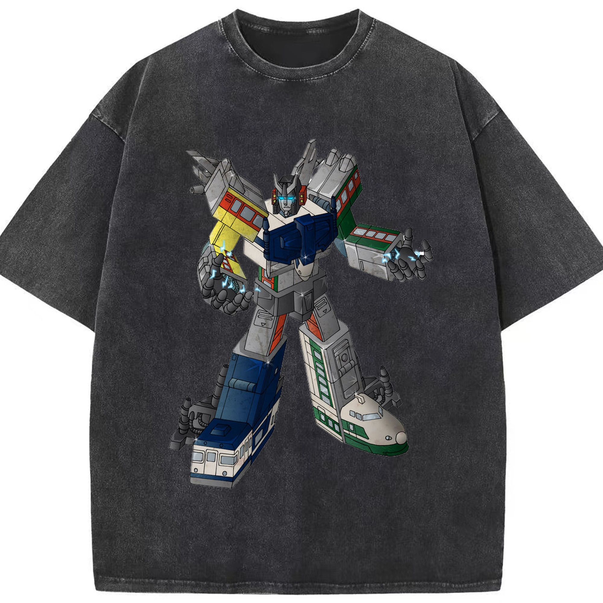 （画像用）  綿100% ヴィンテージ風 半袖Tシャツ（フロントプリント）