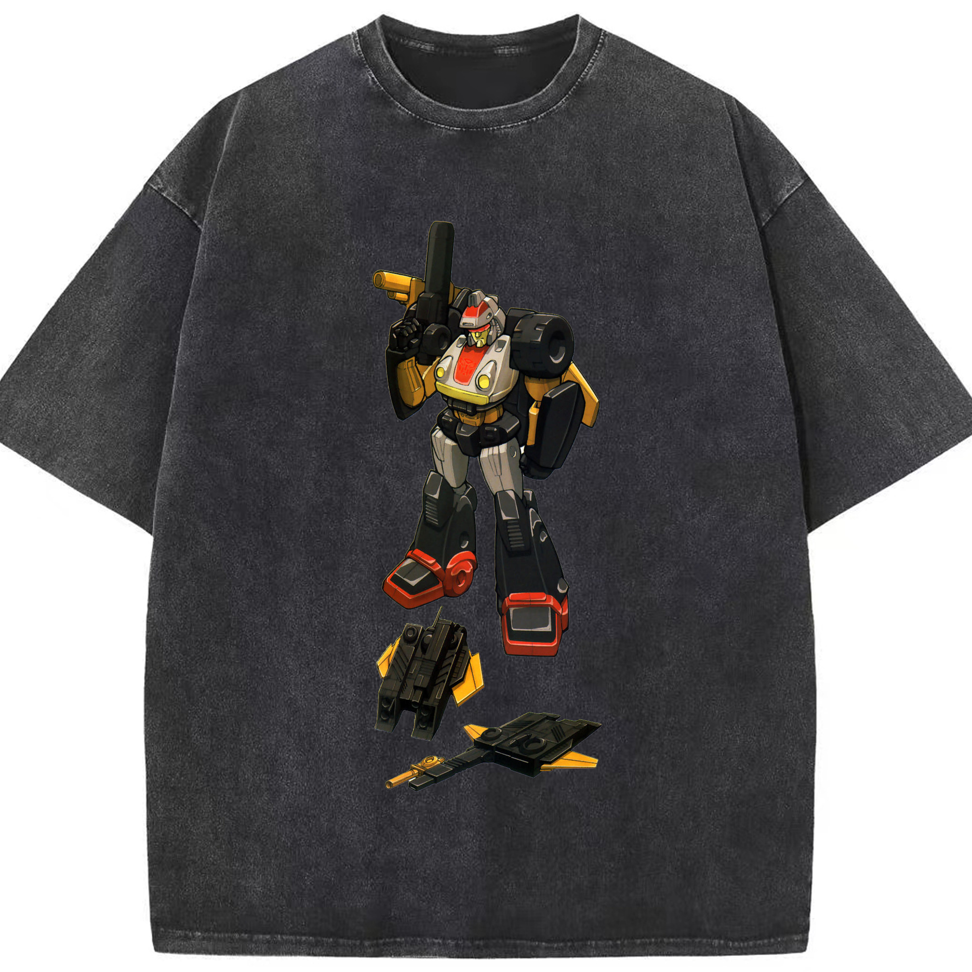 （画像用）  綿100% ヴィンテージ風 半袖Tシャツ（フロントプリント）