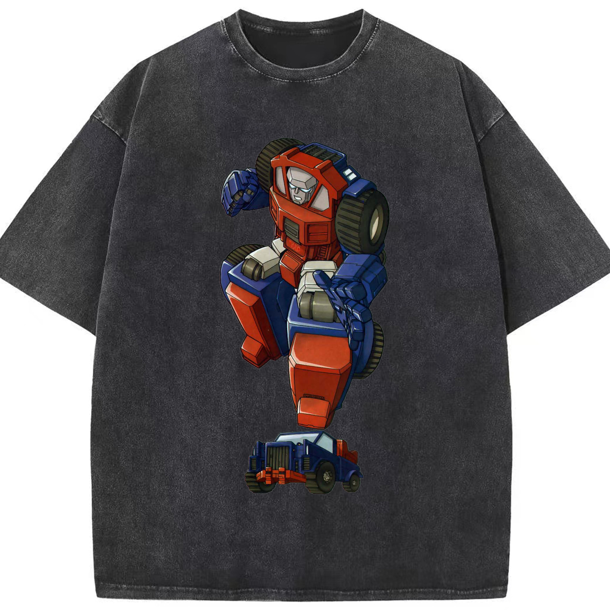 （画像用）  綿100% ヴィンテージ風 半袖Tシャツ（フロントプリント）