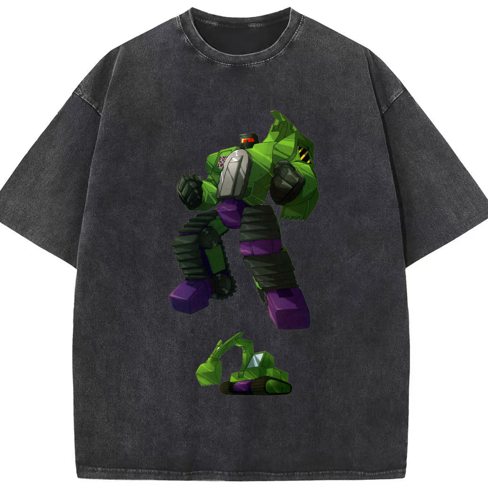 （画像用）  綿100% ヴィンテージ風 半袖Tシャツ（フロントプリント）