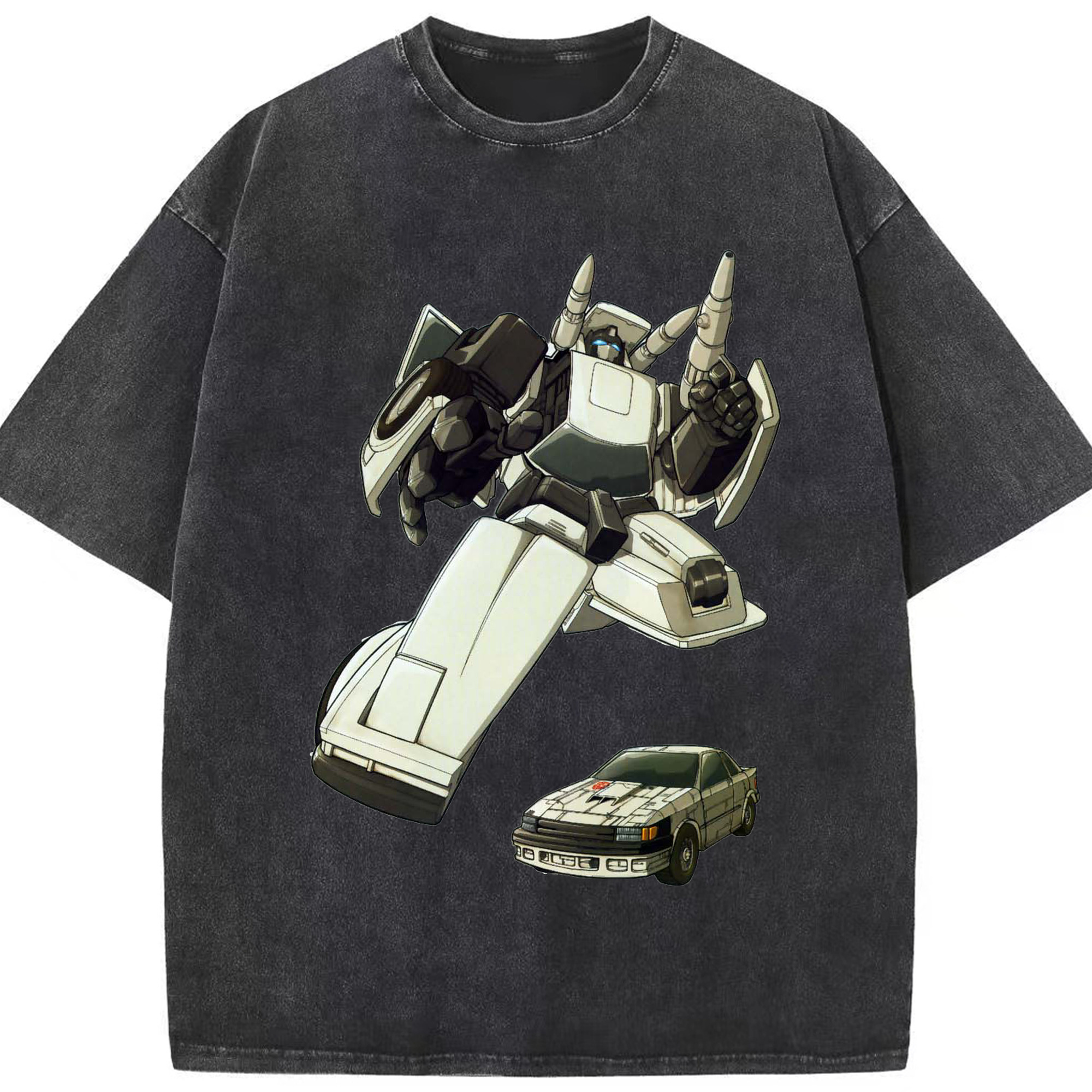 （画像用）  綿100% ヴィンテージ風 半袖Tシャツ（フロントプリント）