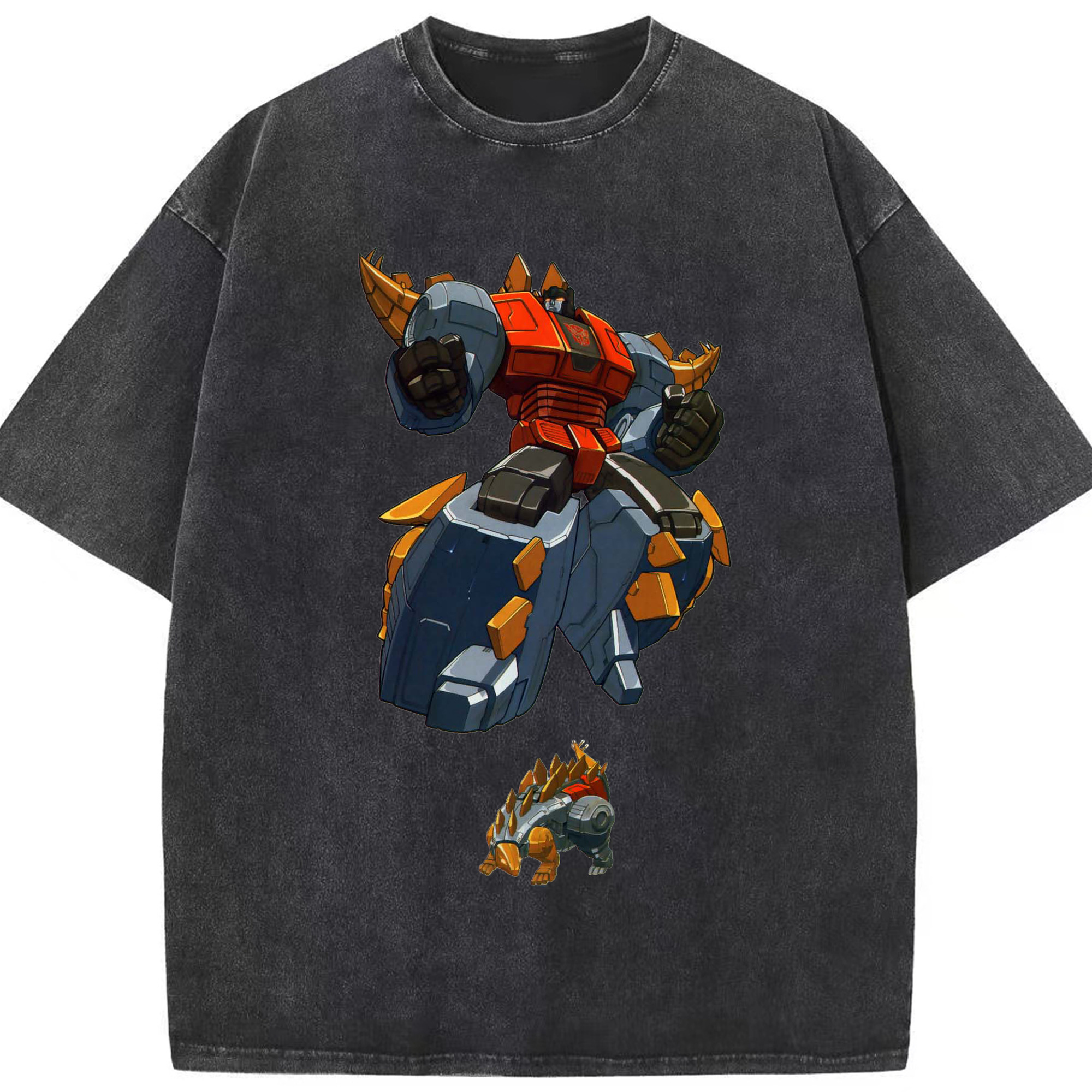 （画像用）  綿100% ヴィンテージ風 半袖Tシャツ（フロントプリント）