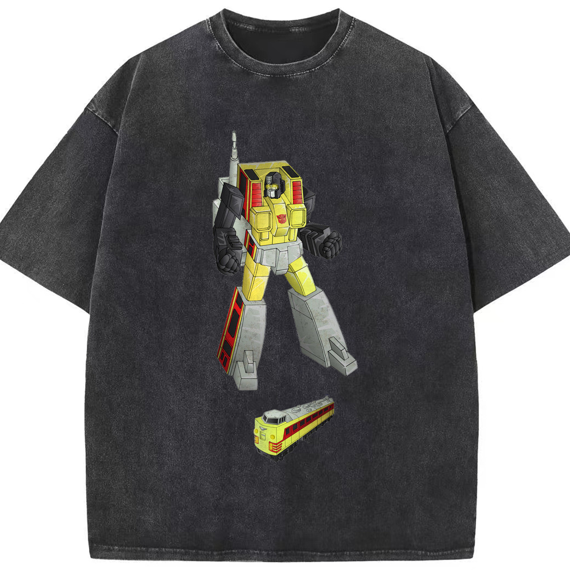 （画像用）  綿100% ヴィンテージ風 半袖Tシャツ（フロントプリント）
