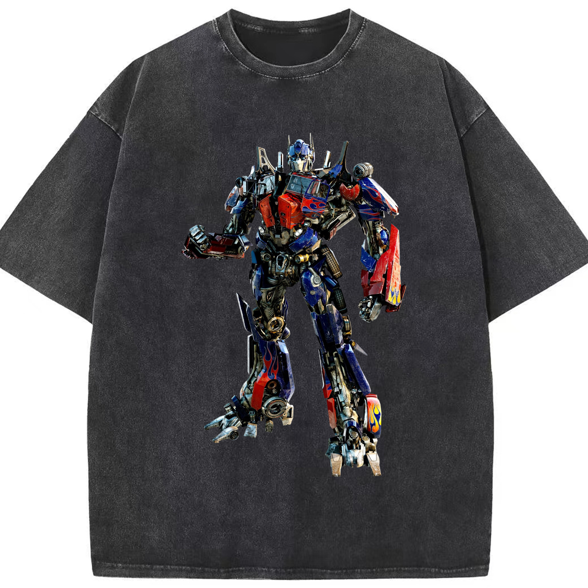 （画像用）  綿100% ヴィンテージ風 半袖Tシャツ（フロントプリント）