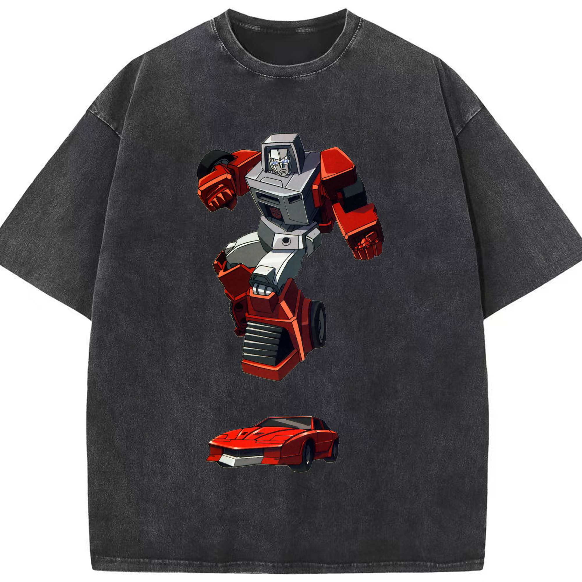 （画像用）  綿100% ヴィンテージ風 半袖Tシャツ（フロントプリント）