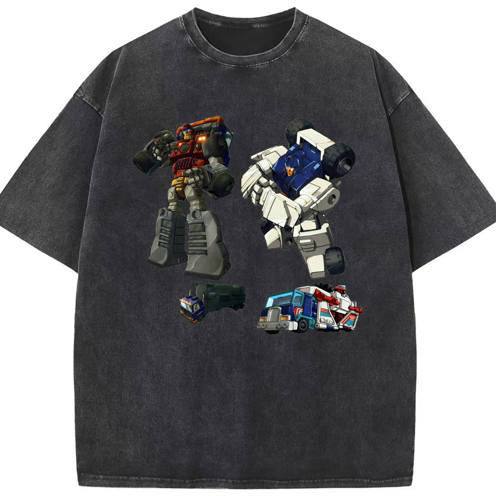 （画像用）  綿100% ヴィンテージ風 半袖Tシャツ（フロントプリント）