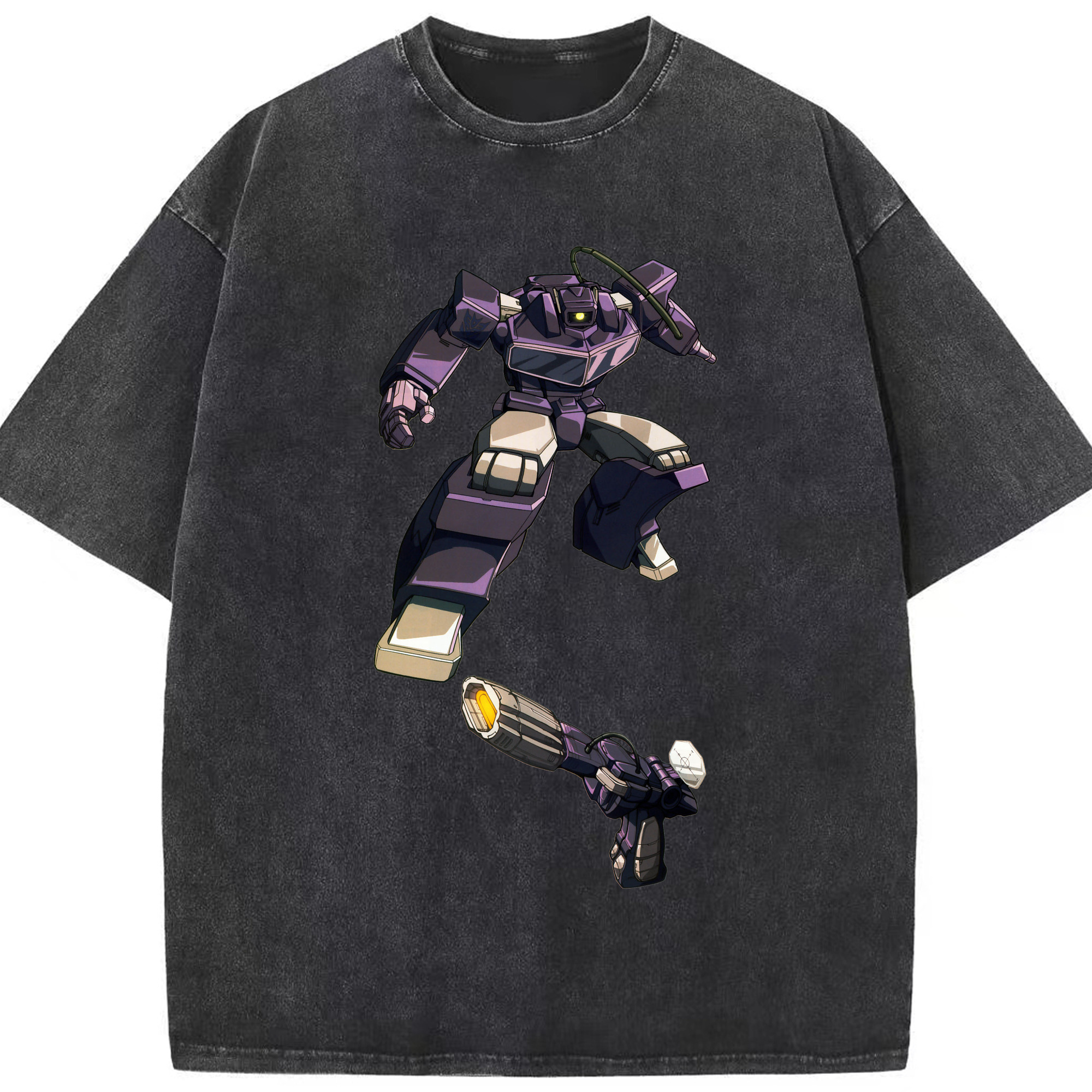 （画像用）  綿100% ヴィンテージ風 半袖Tシャツ（フロントプリント）