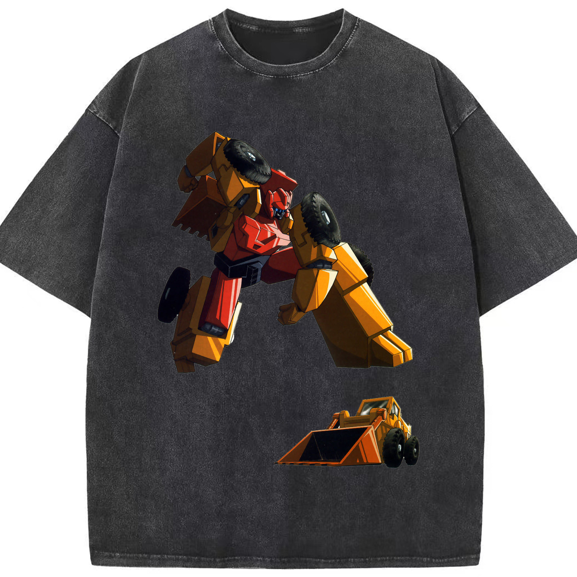 （画像用）  綿100% ヴィンテージ風 半袖Tシャツ（フロントプリント）