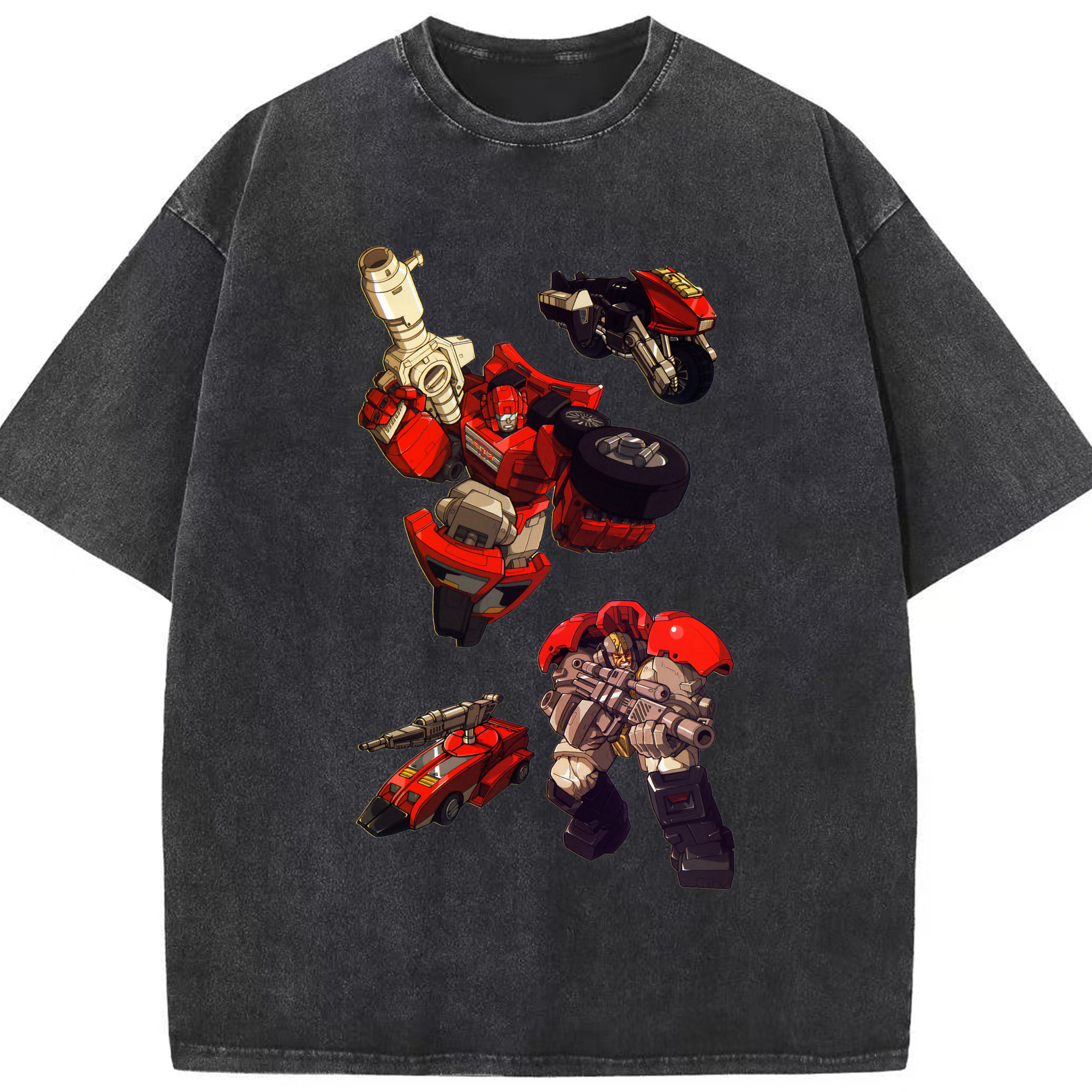 （画像用）  綿100% ヴィンテージ風 半袖Tシャツ（フロントプリント）