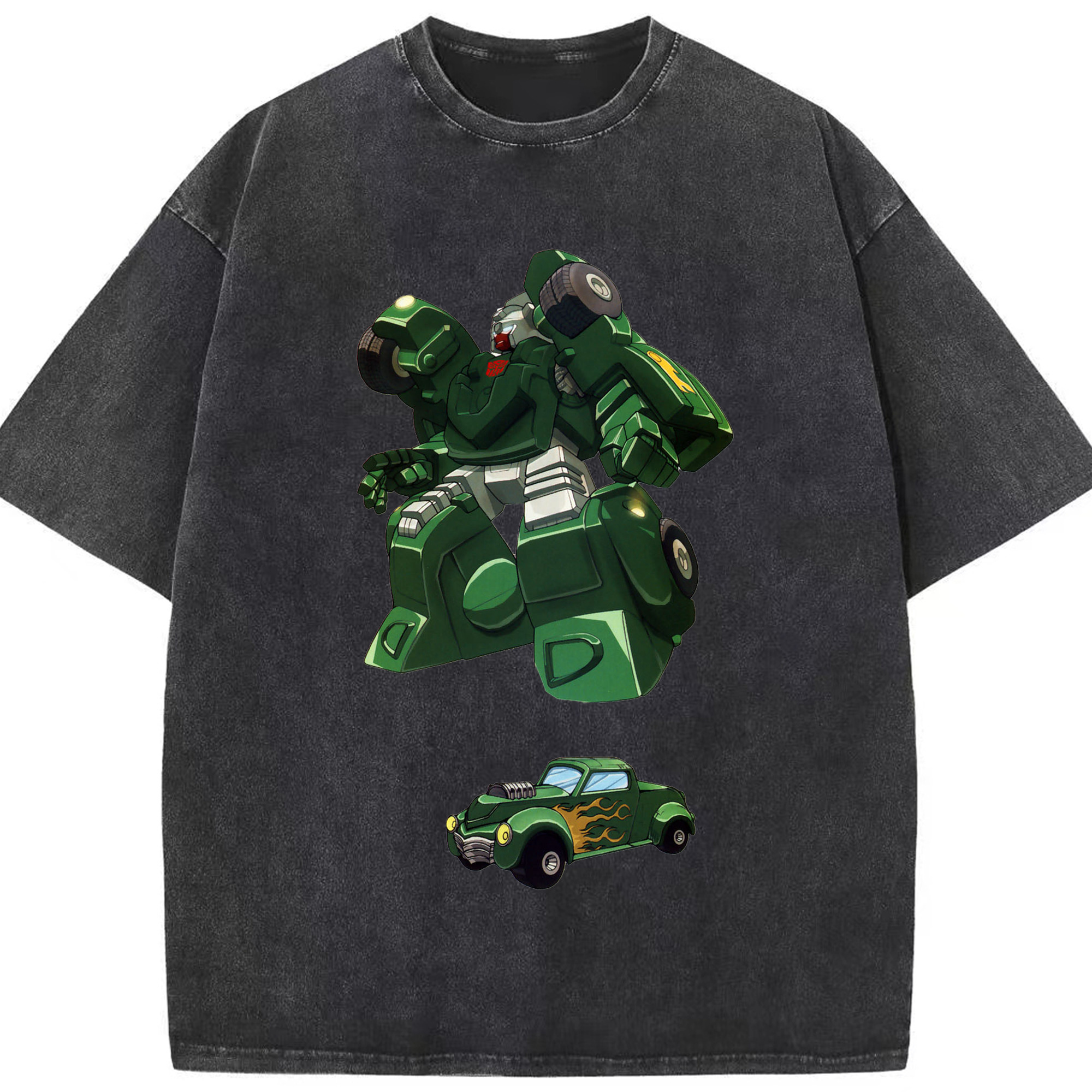 （画像用）  綿100% ヴィンテージ風 半袖Tシャツ（フロントプリント）