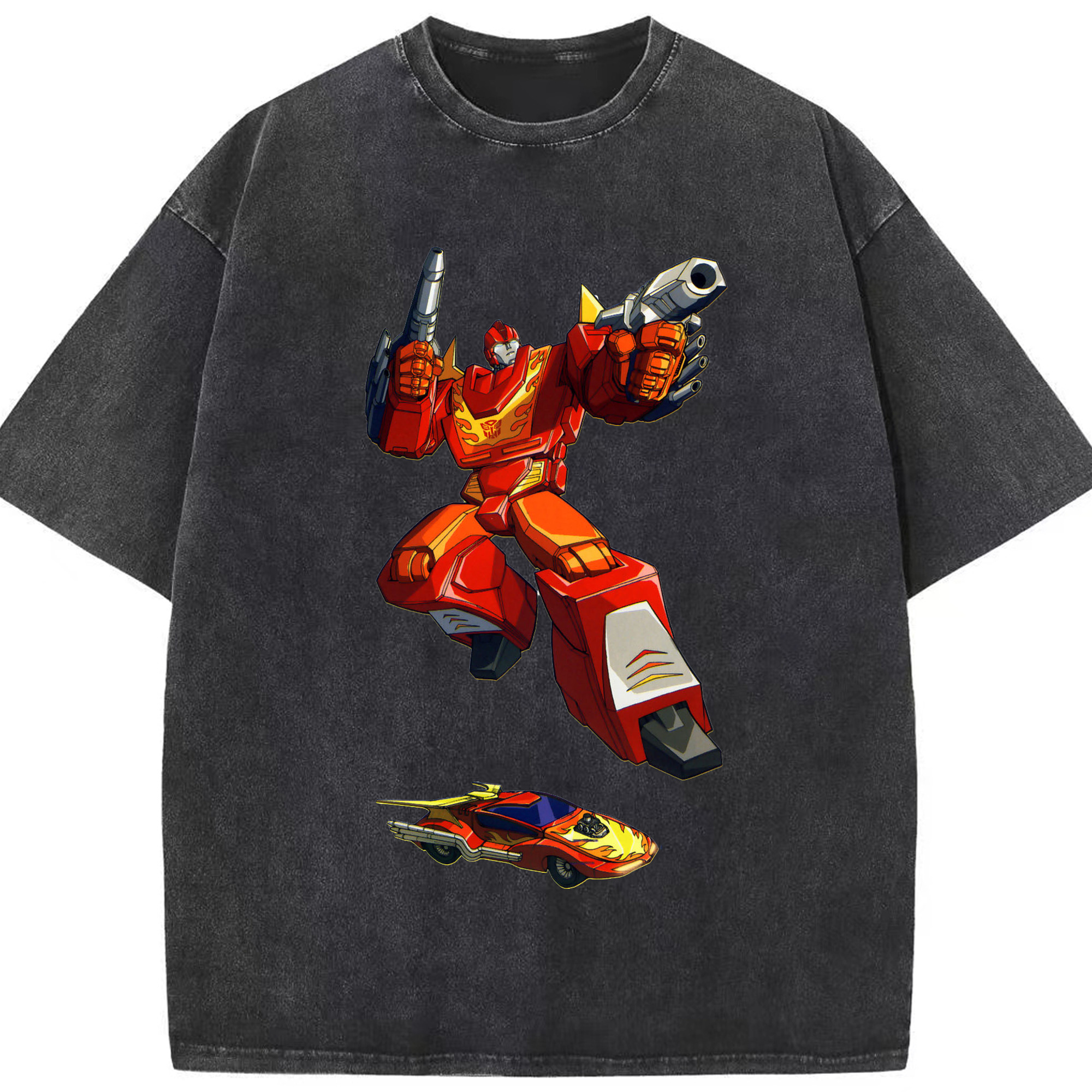 （画像用）  綿100% ヴィンテージ風 半袖Tシャツ（フロントプリント）