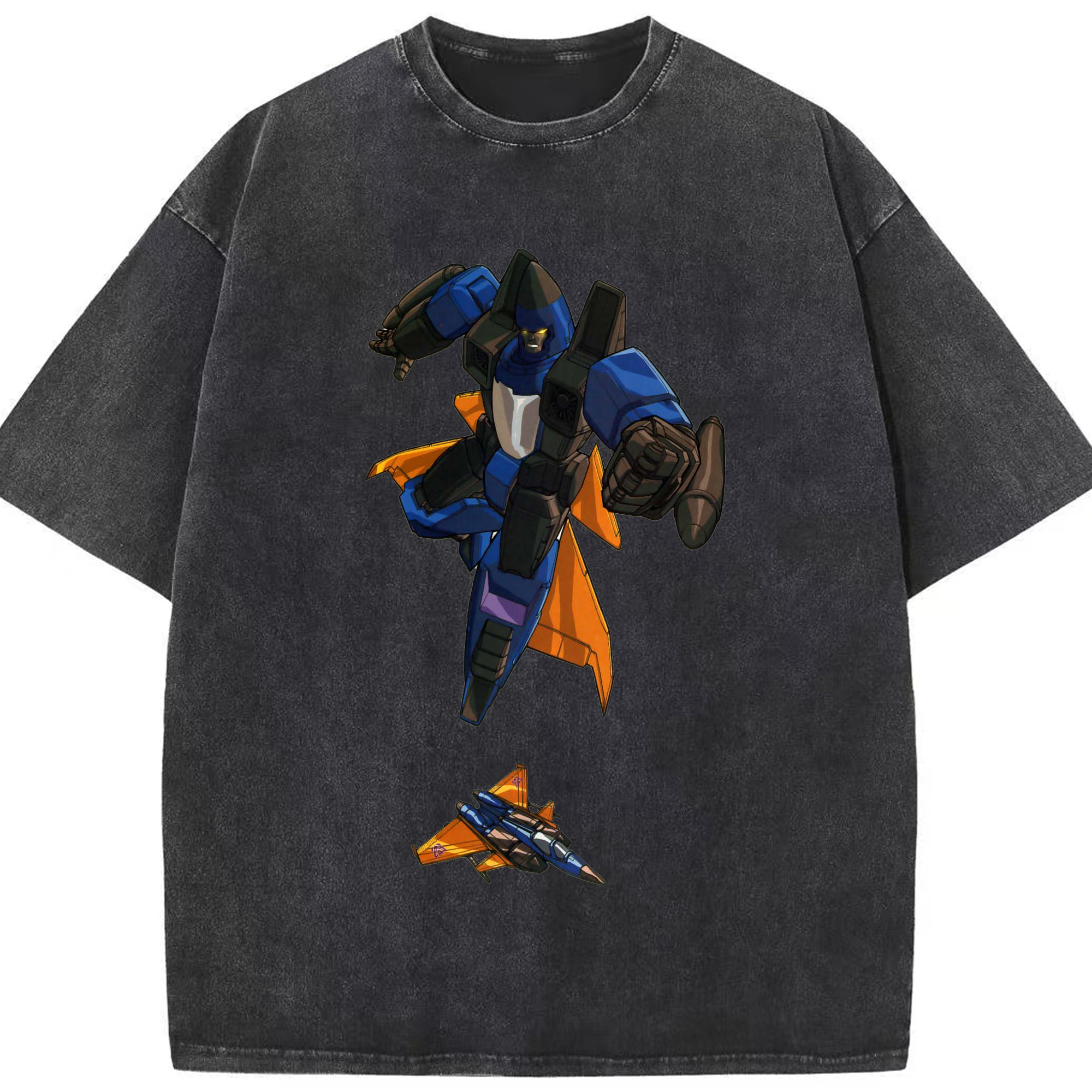（画像用）  綿100% ヴィンテージ風 半袖Tシャツ（フロントプリント）