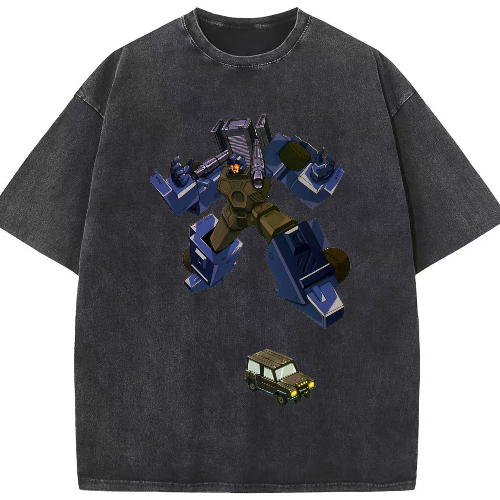 （画像用）  綿100% ヴィンテージ風 半袖Tシャツ（フロントプリント）