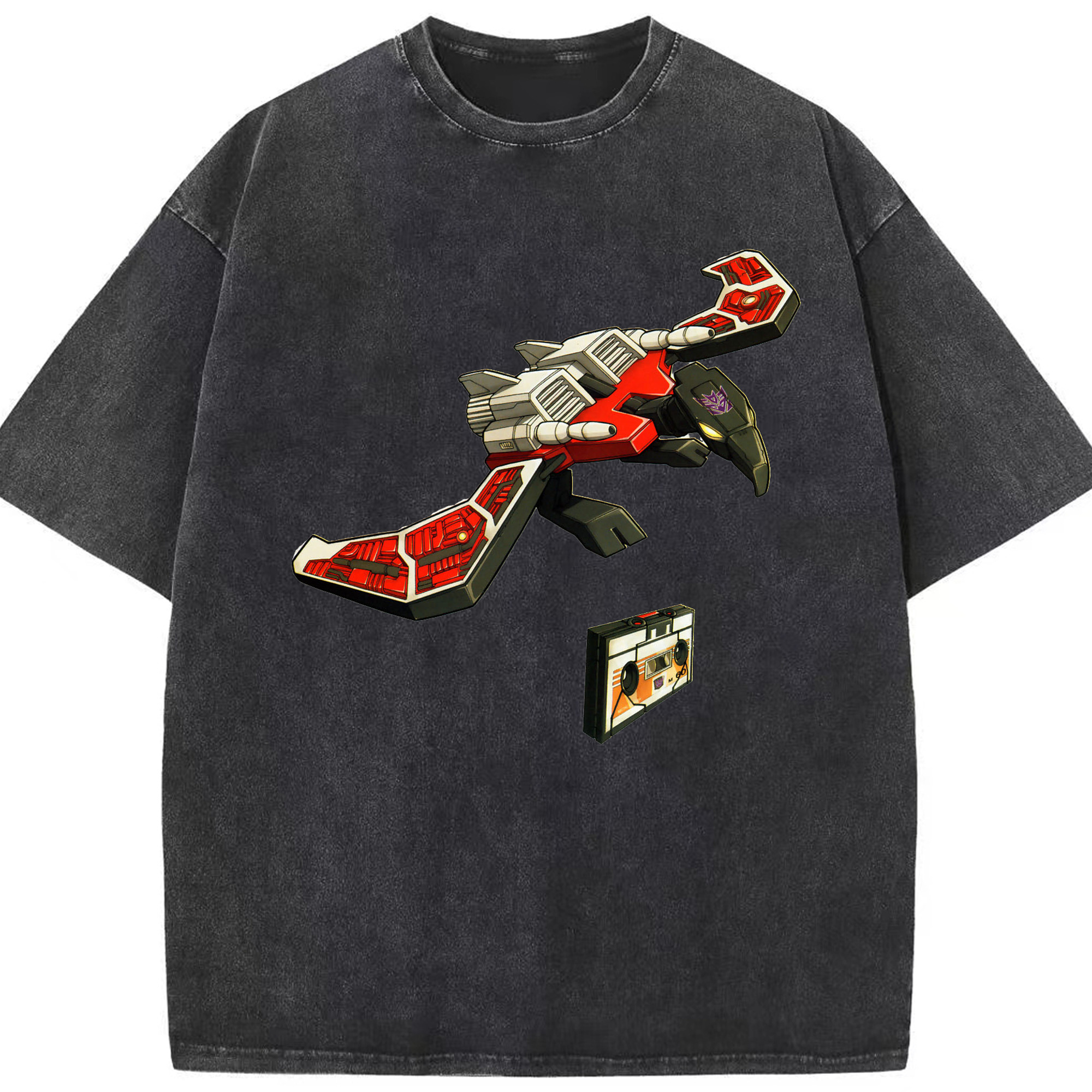 （画像用）  綿100% ヴィンテージ風 半袖Tシャツ（フロントプリント）