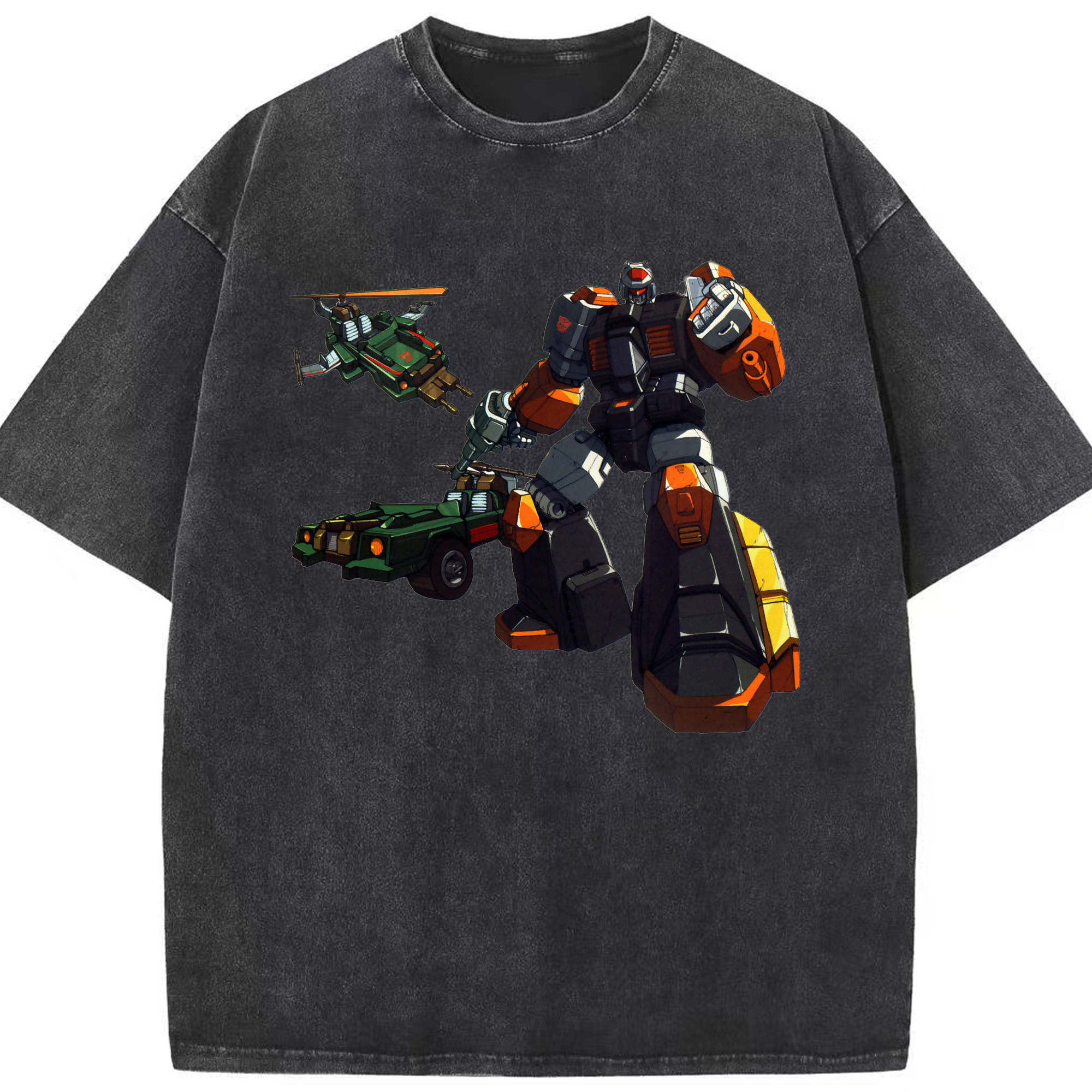 （画像用）  綿100% ヴィンテージ風 半袖Tシャツ（フロントプリント）