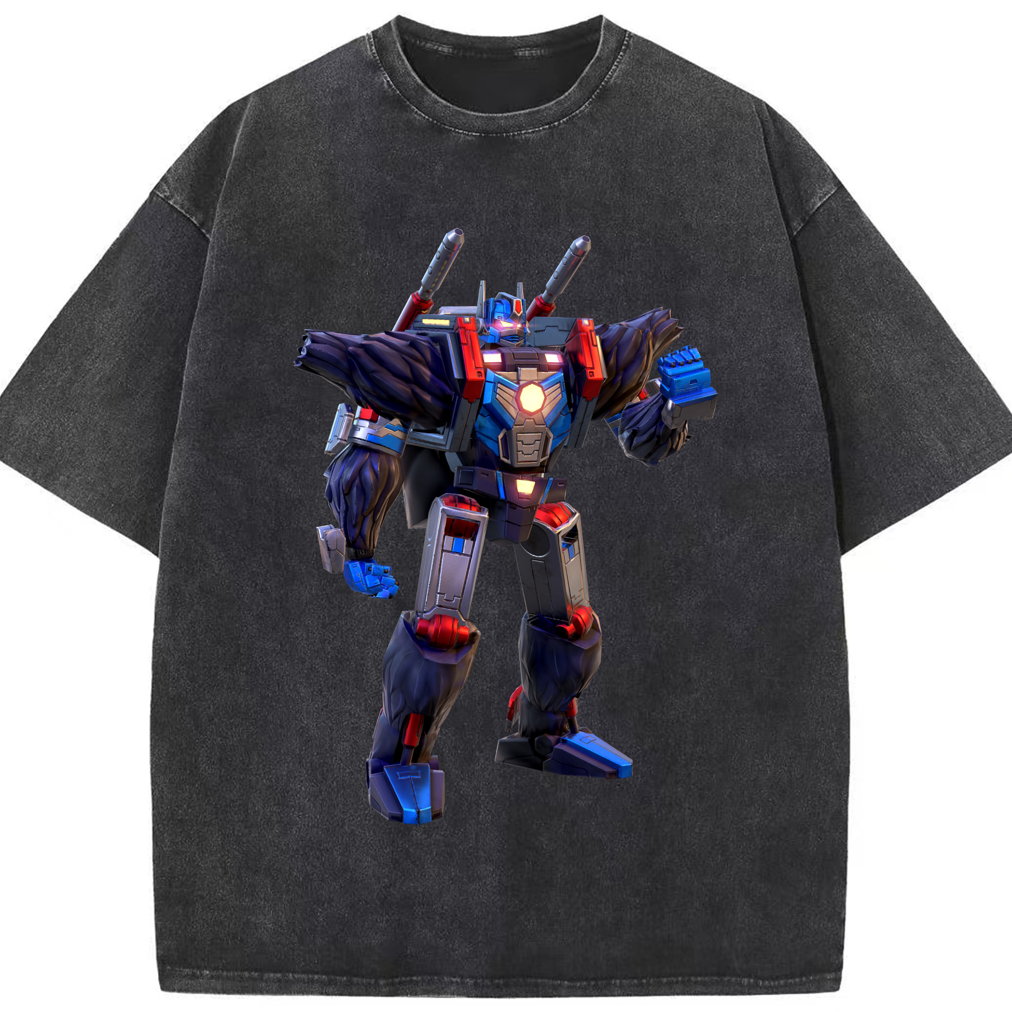 （画像用）  綿100% ヴィンテージ風 半袖Tシャツ（フロントプリント）