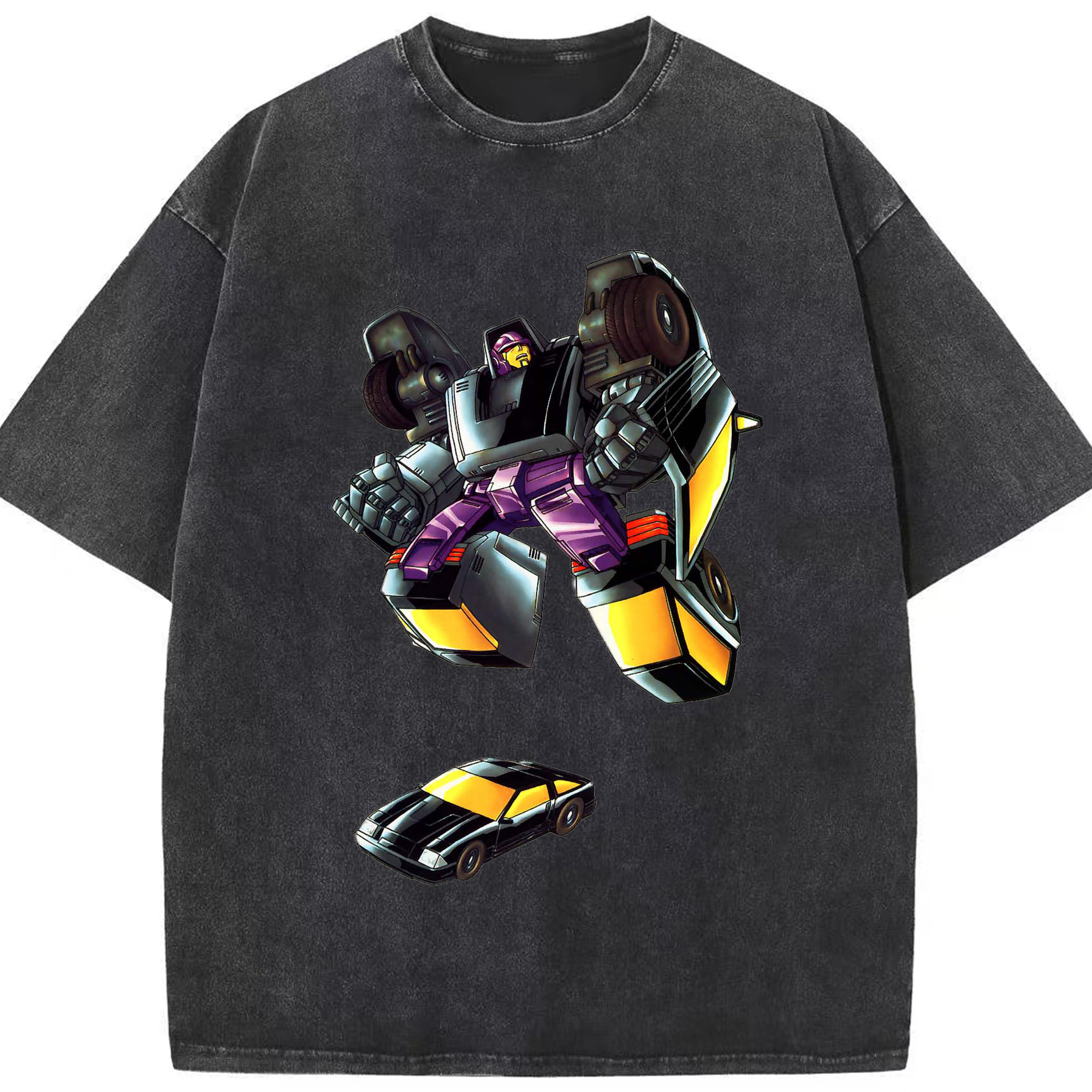 （画像用）  綿100% ヴィンテージ風 半袖Tシャツ（フロントプリント）