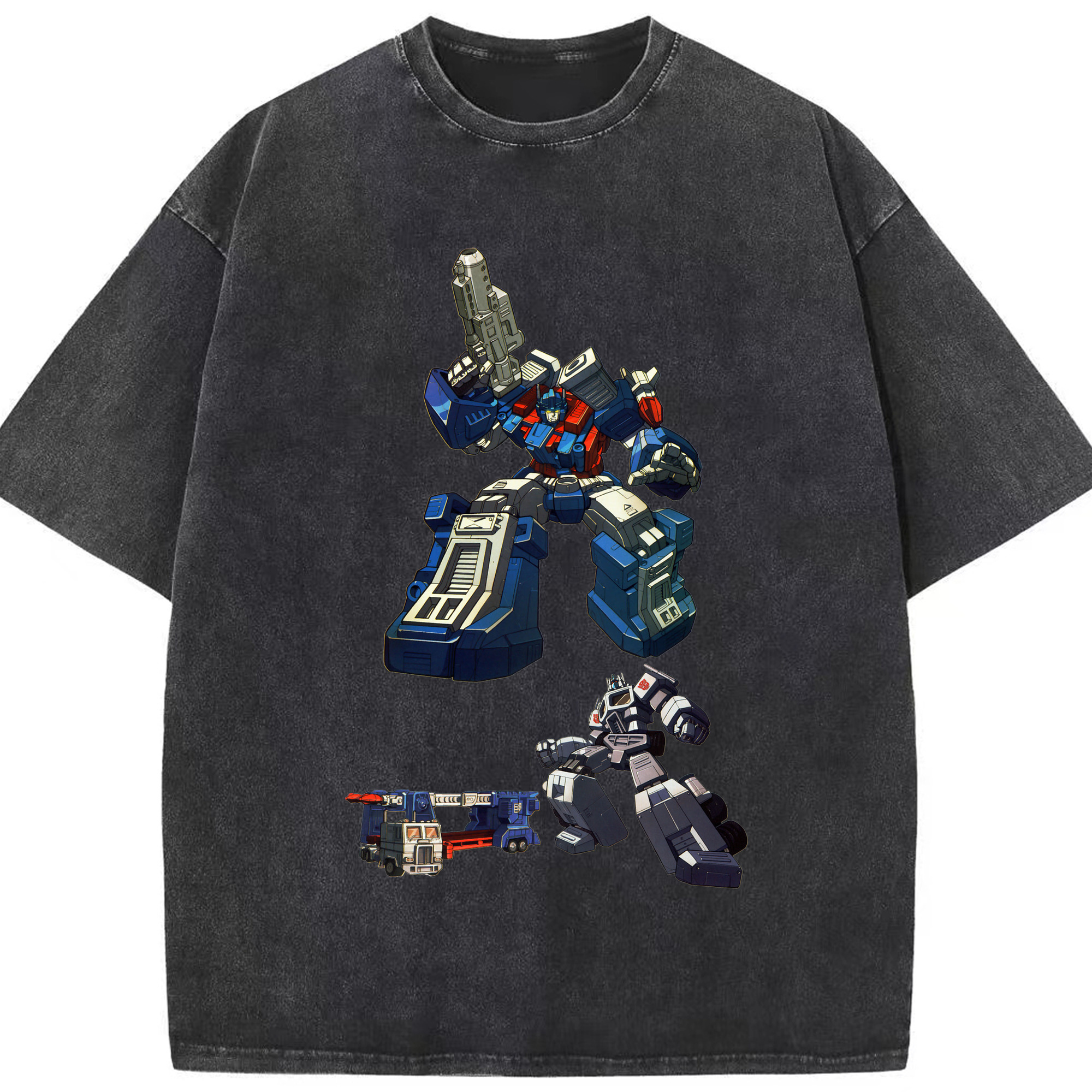 （画像用）  綿100% ヴィンテージ風 半袖Tシャツ（フロントプリント）