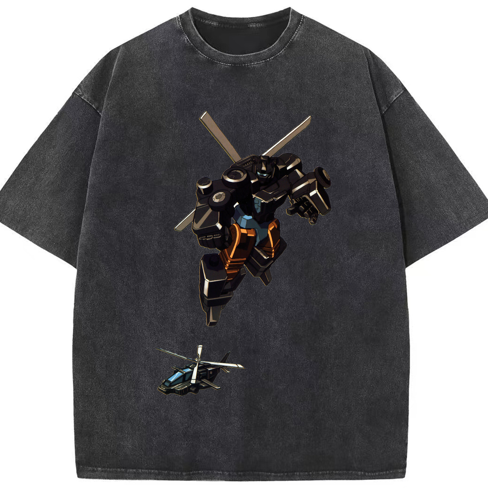 （画像用）  綿100% ヴィンテージ風 半袖Tシャツ（フロントプリント）