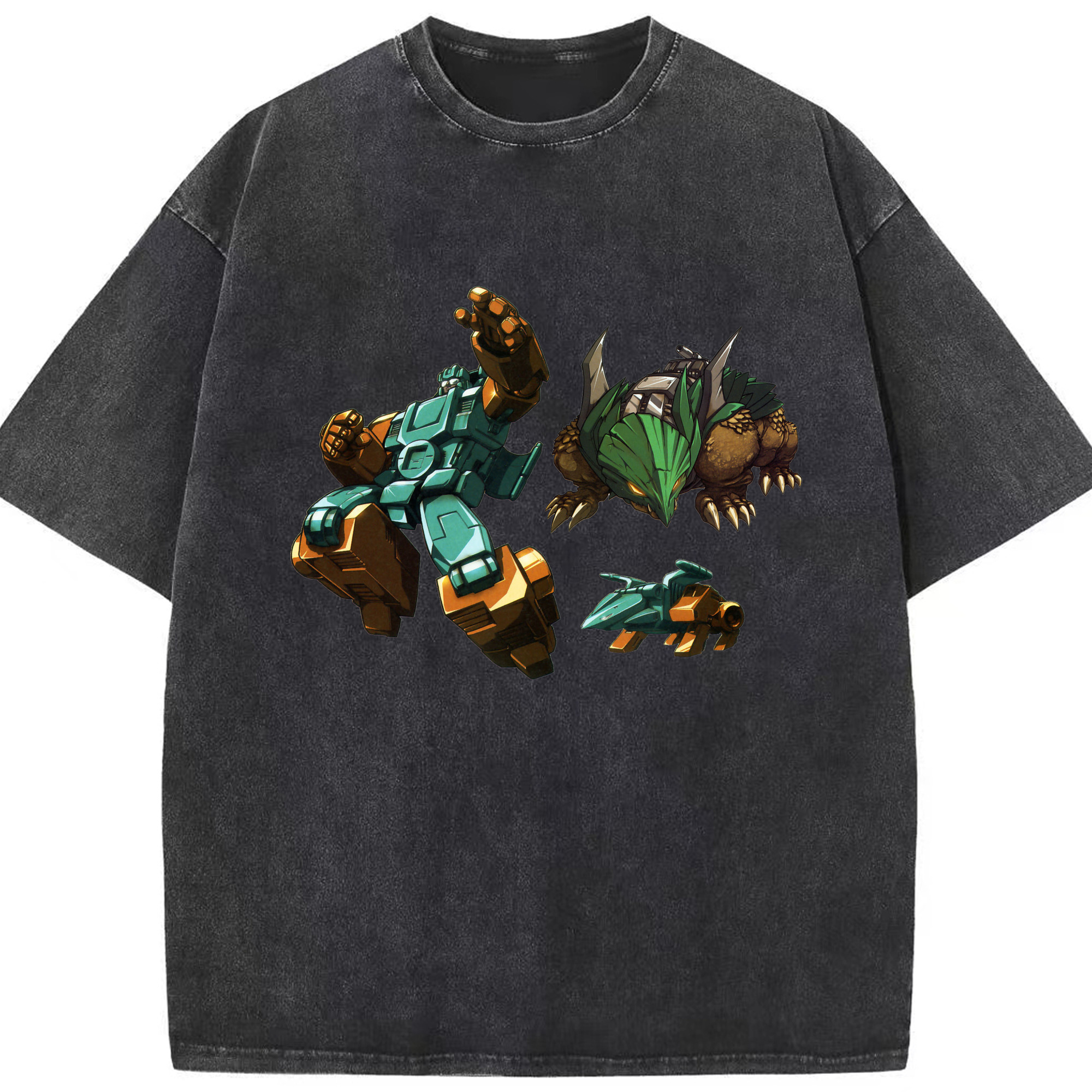 （画像用）  綿100% ヴィンテージ風 半袖Tシャツ（フロントプリント）