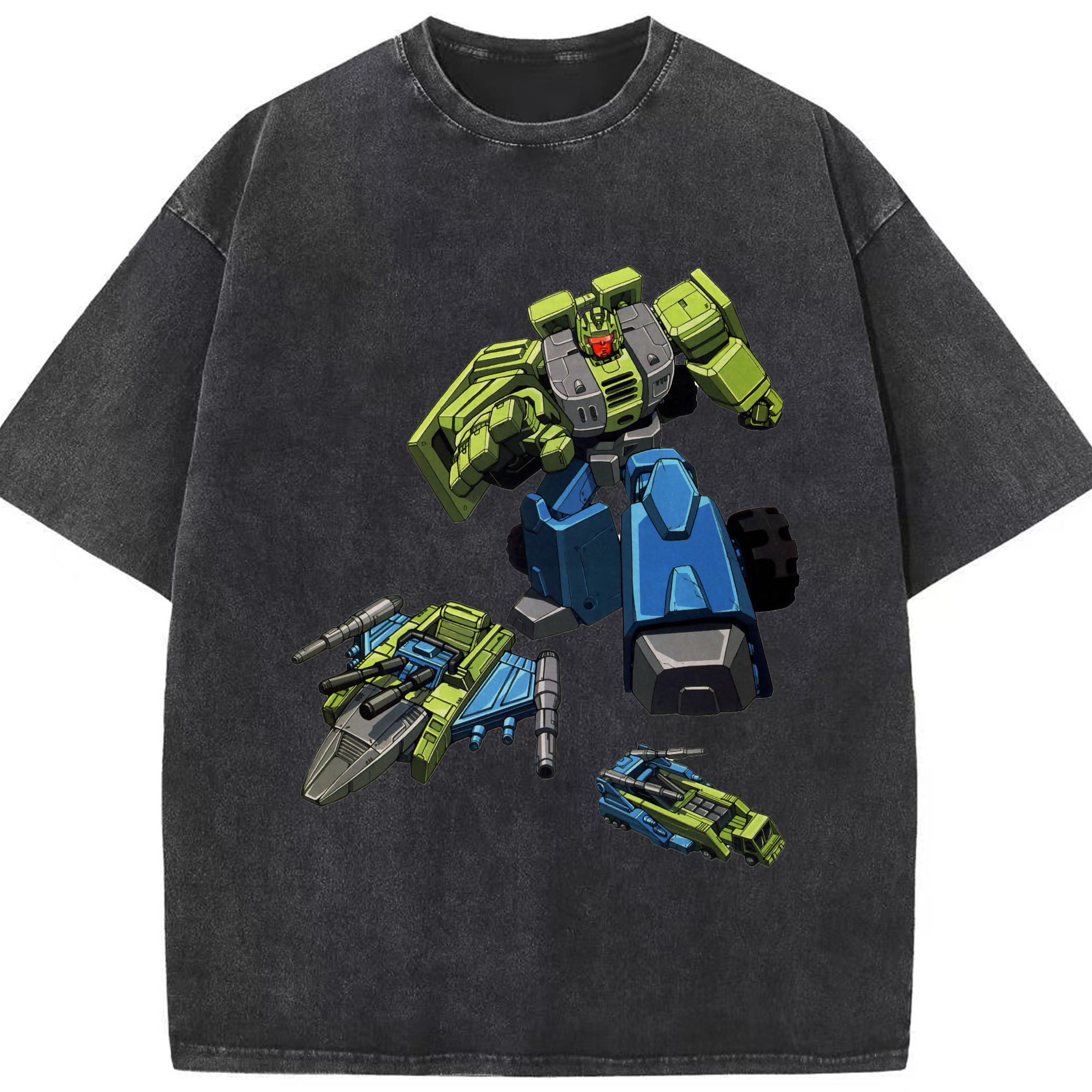 （画像用）  綿100% ヴィンテージ風 半袖Tシャツ（フロントプリント）