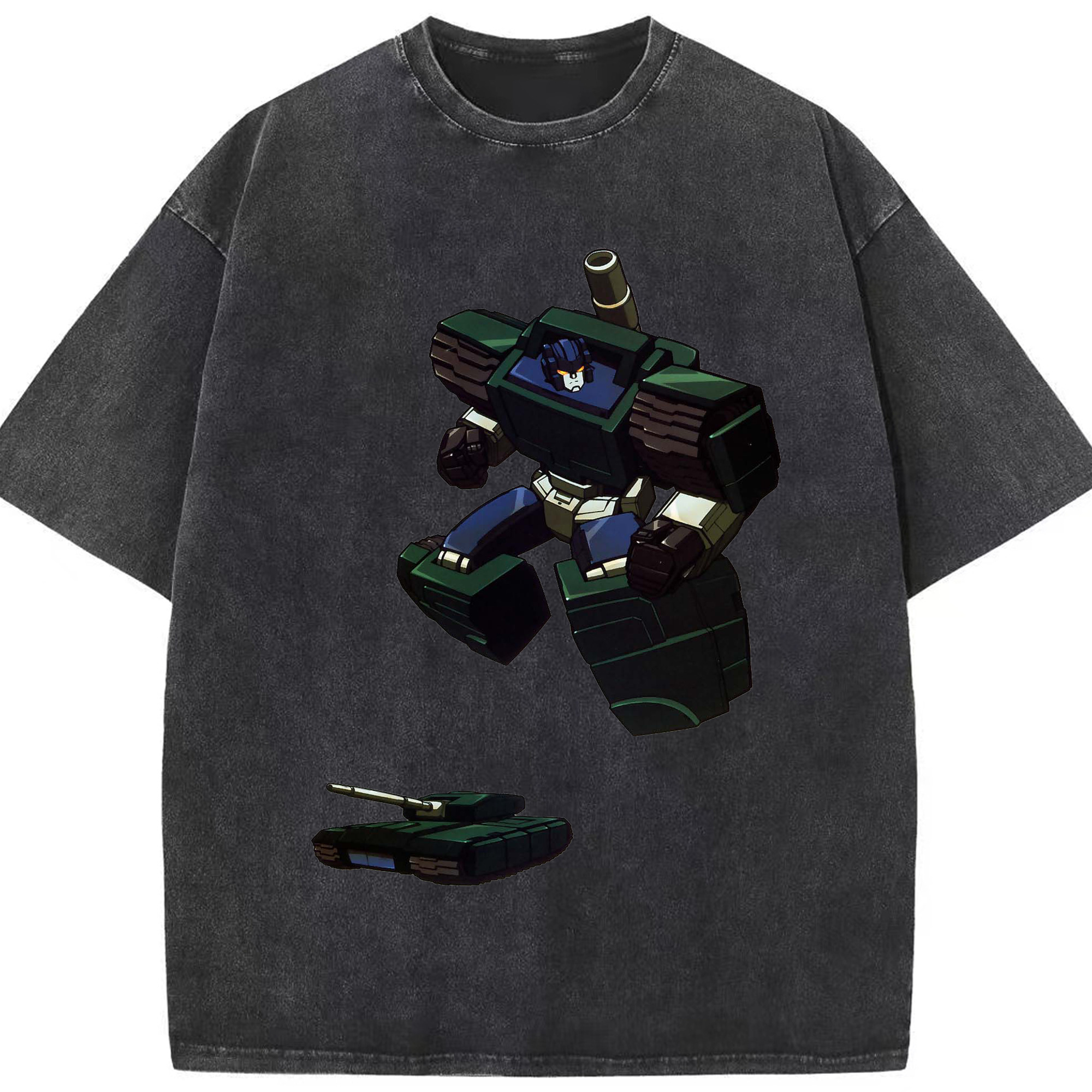 （画像用）  綿100% ヴィンテージ風 半袖Tシャツ（フロントプリント）