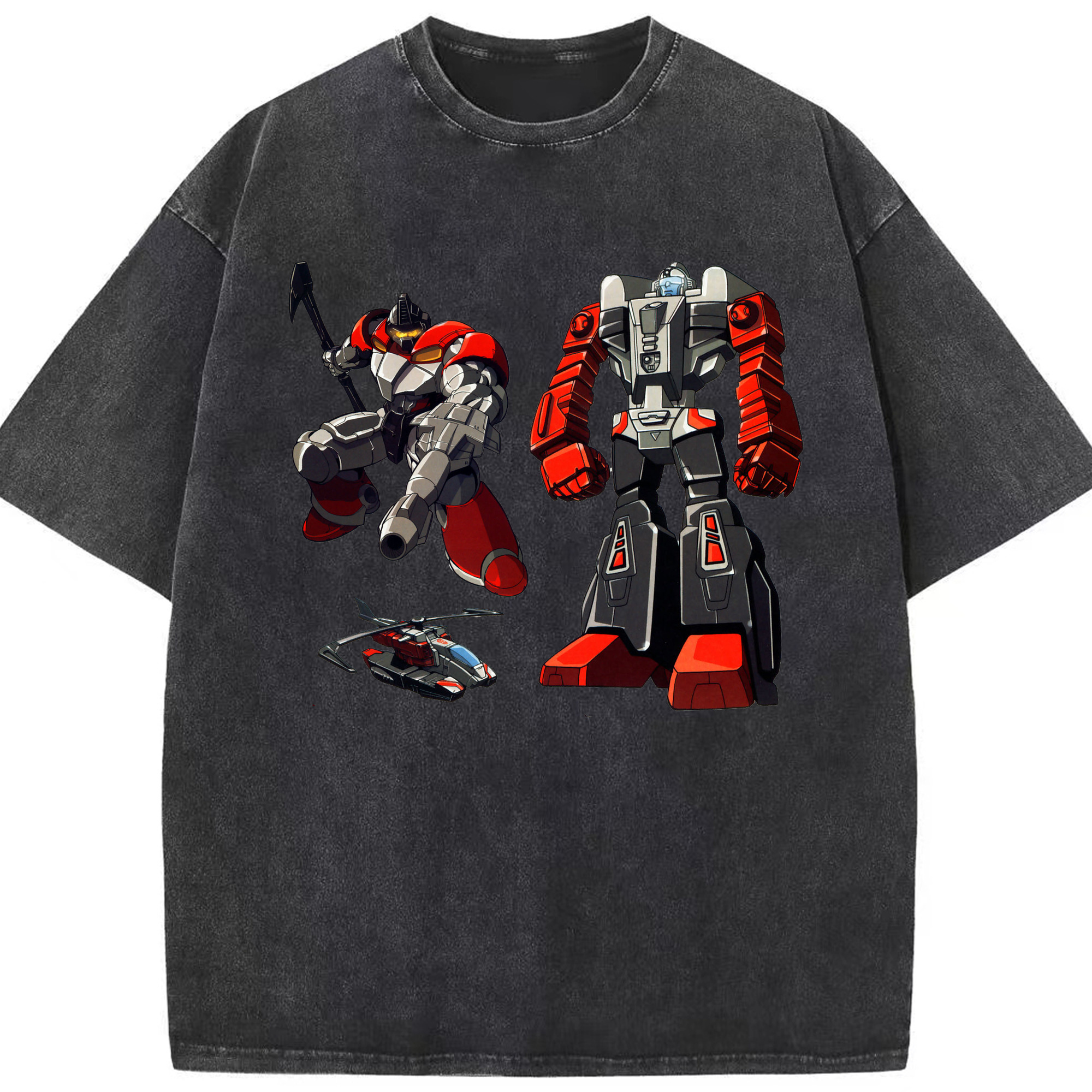（画像用）  綿100% ヴィンテージ風 半袖Tシャツ（フロントプリント）
