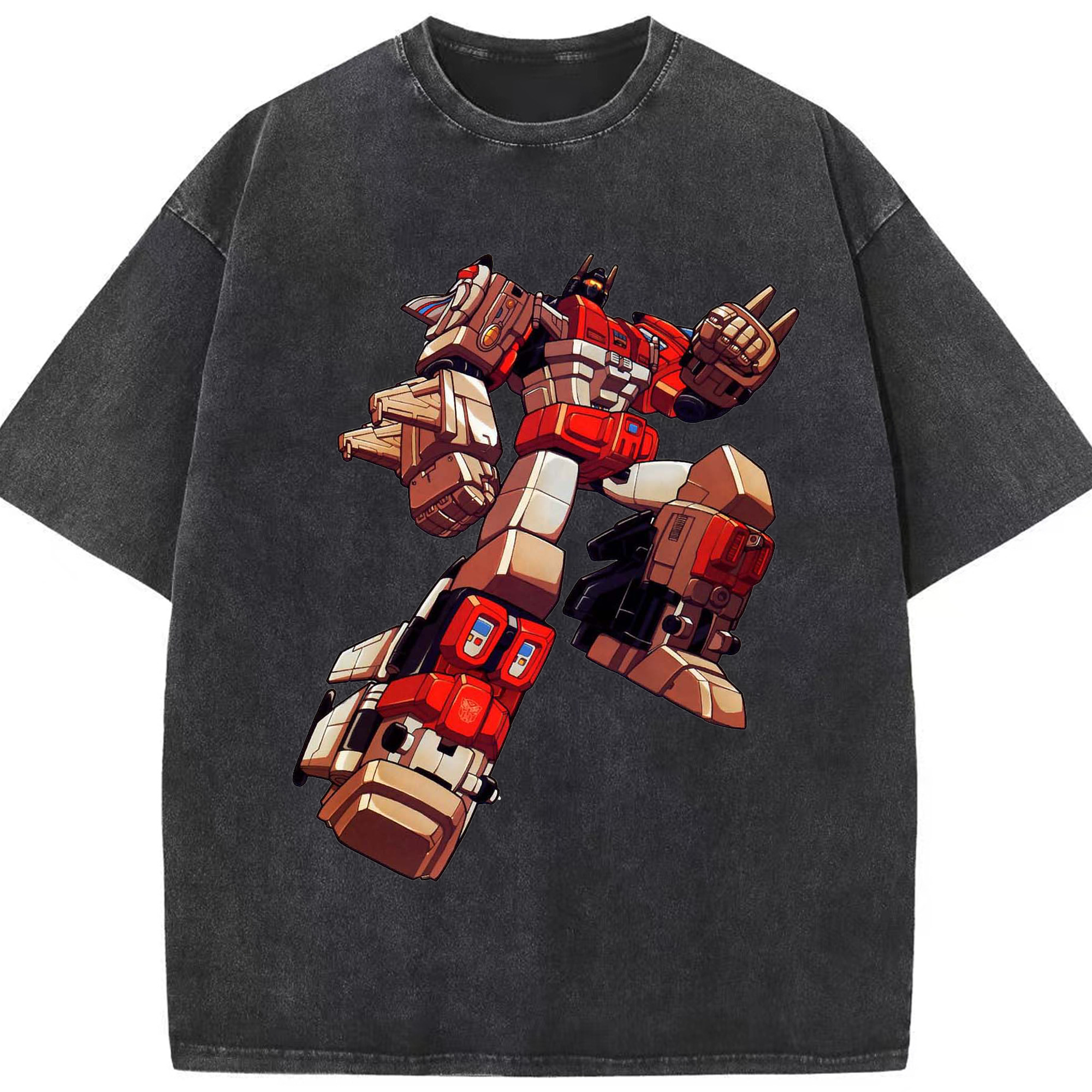 （画像用）  綿100% ヴィンテージ風 半袖Tシャツ（フロントプリント）