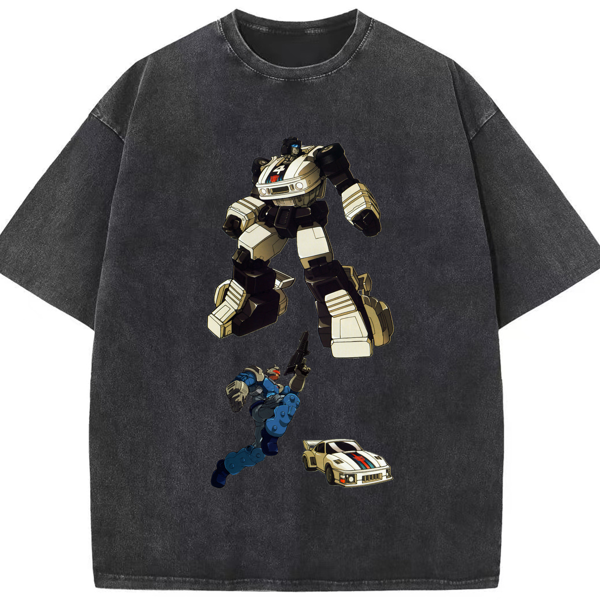（画像用）  綿100% ヴィンテージ風 半袖Tシャツ（フロントプリント）