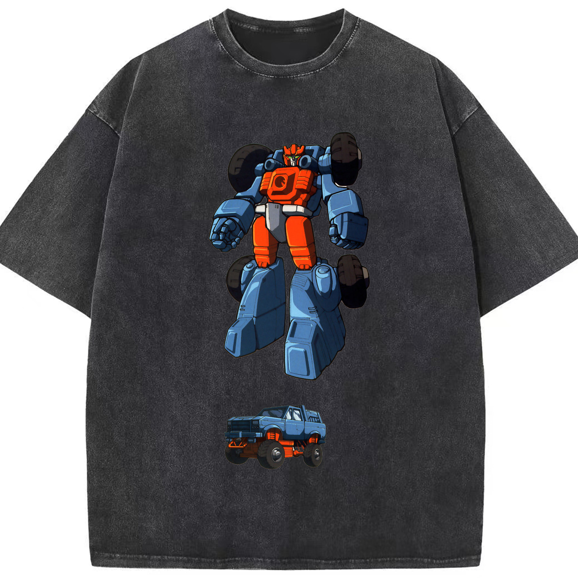 （画像用）  綿100% ヴィンテージ風 半袖Tシャツ（フロントプリント）