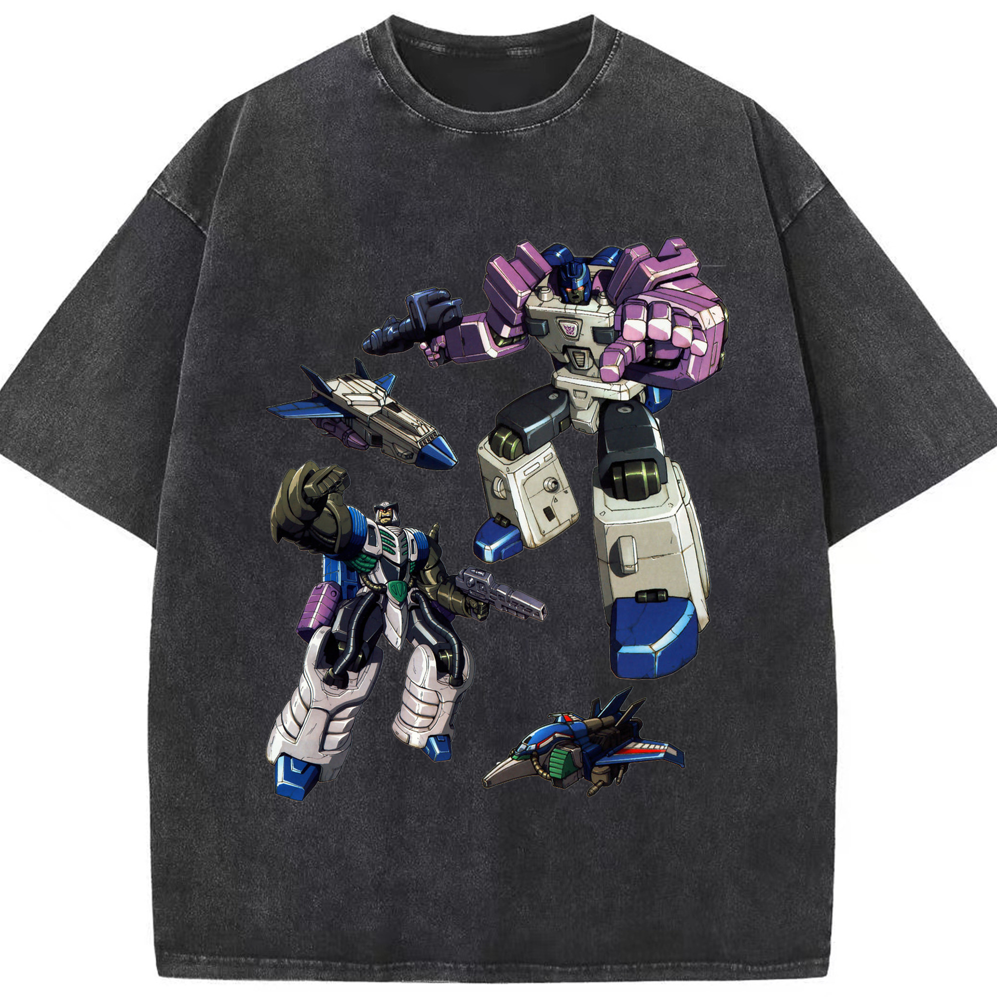 （画像用）  綿100% ヴィンテージ風 半袖Tシャツ（フロントプリント）