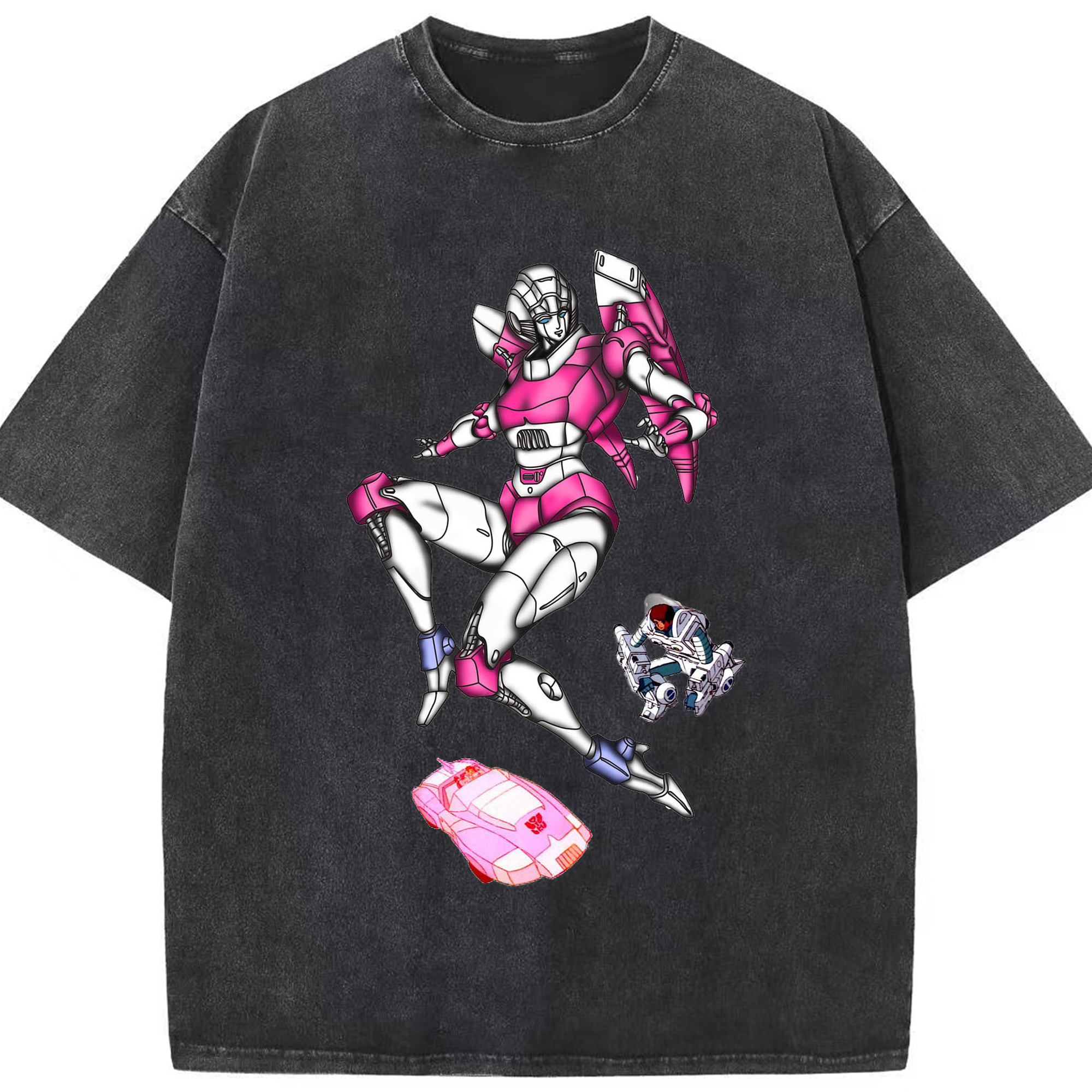 （画像用）  綿100% ヴィンテージ風 半袖Tシャツ（フロントプリント）