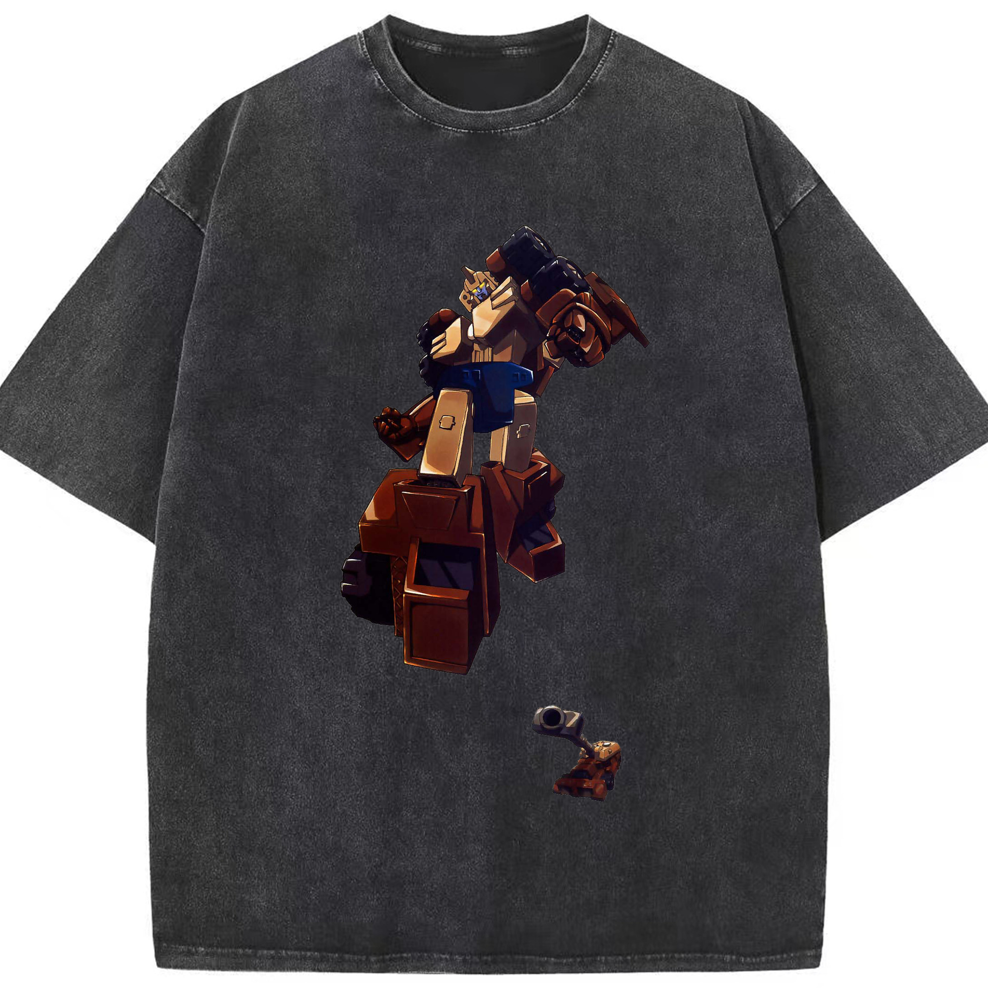 （画像用）  綿100% ヴィンテージ風 半袖Tシャツ（フロントプリント）